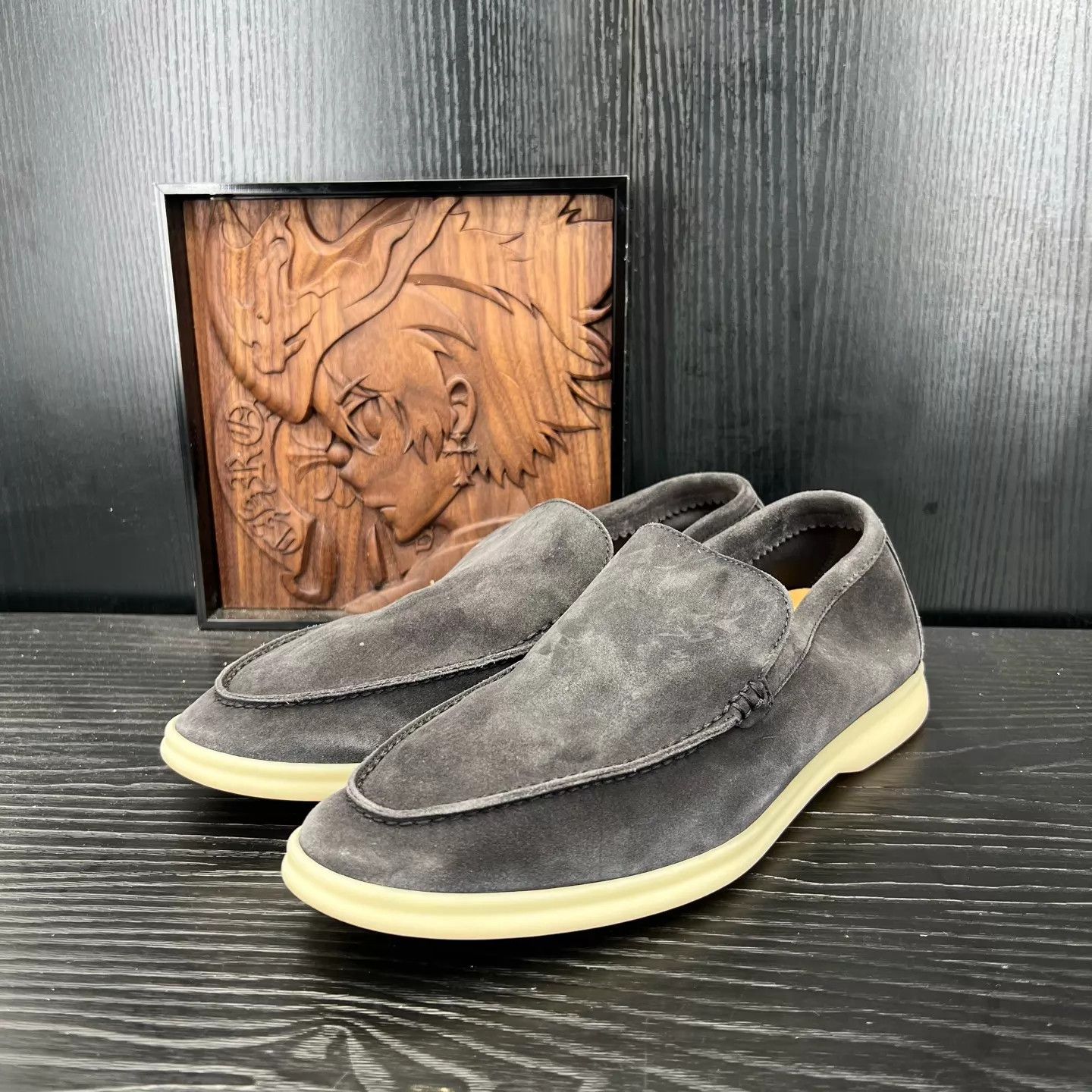 Loro Piana Loro Piana slip-on black 41 like new Size US 8 / EU 41 - 1 Thumbnail