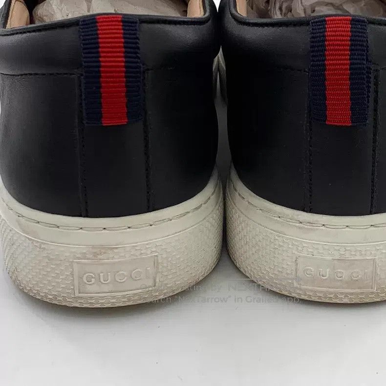 Gucci Gucci Black flying saucer embroidered casual one-pedal loa Size US 8.5 / EU 41-42 - 9 Thumbnail