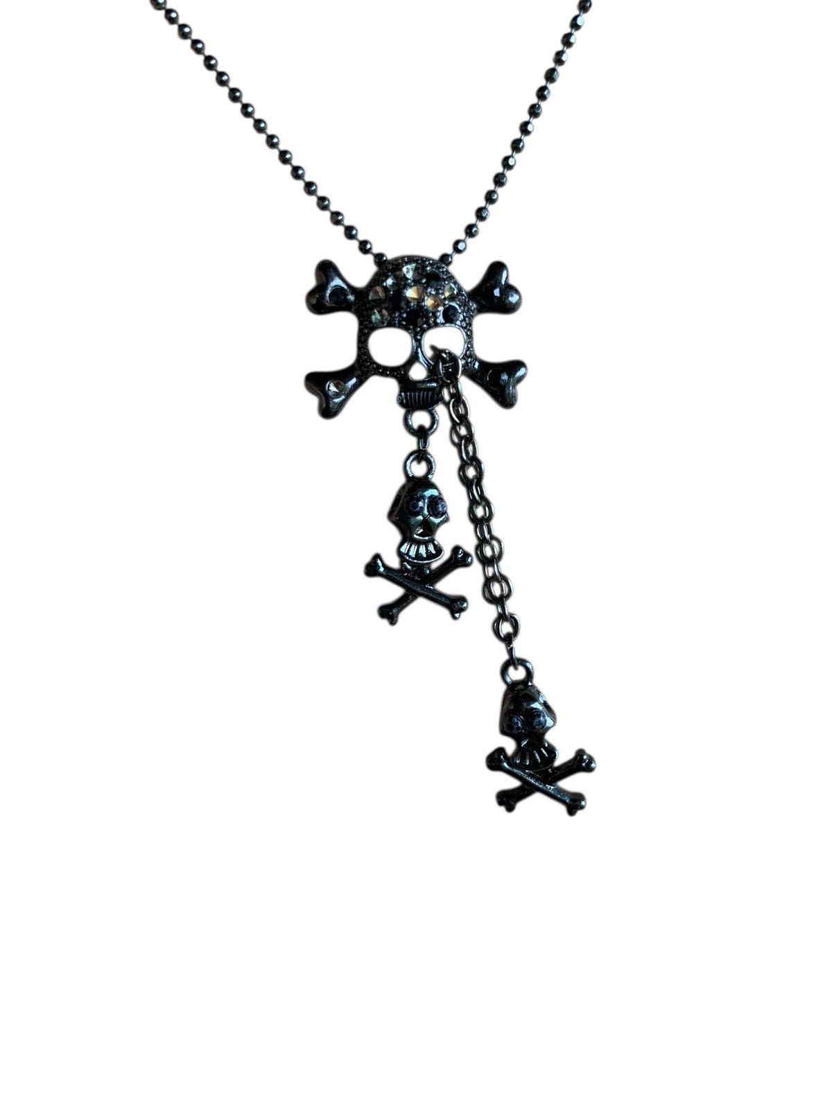 Japanese Brand Skull Chained Punk Bondage Necklace Size ONE SIZE - 1 Thumbnail