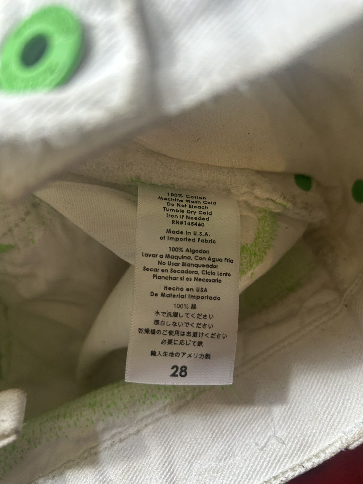 Endless Endless DENIM WHITE/GREEN Size US 28 / EU 44 - 7 Thumbnail