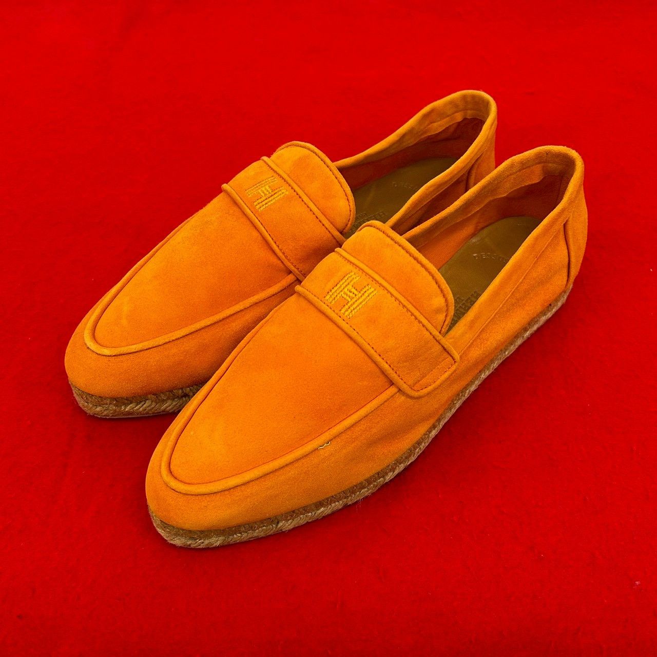 Hermes Hermes Hermès Espadrille Suede Loafer 38 Leather Shoes DUTY FREE for USA Size ONE SIZE - 1 Thumbnail