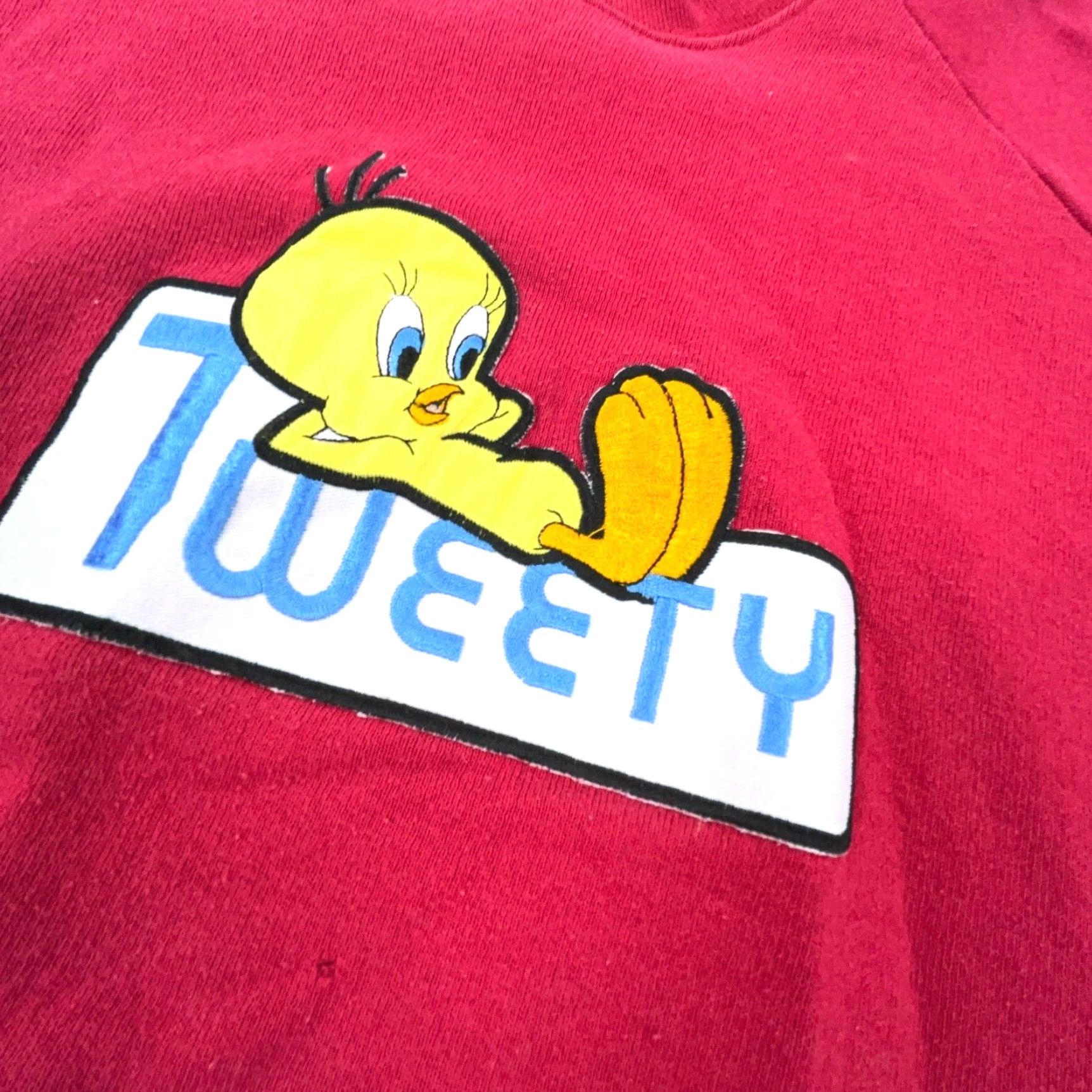 Vintage VINTAGE Looney Tunes Sweatshirt Men XL Crewneck Sweater Tweety Bird USA 90s 36* Size US XL / EU 56 / 4 - 3 Thumbnail