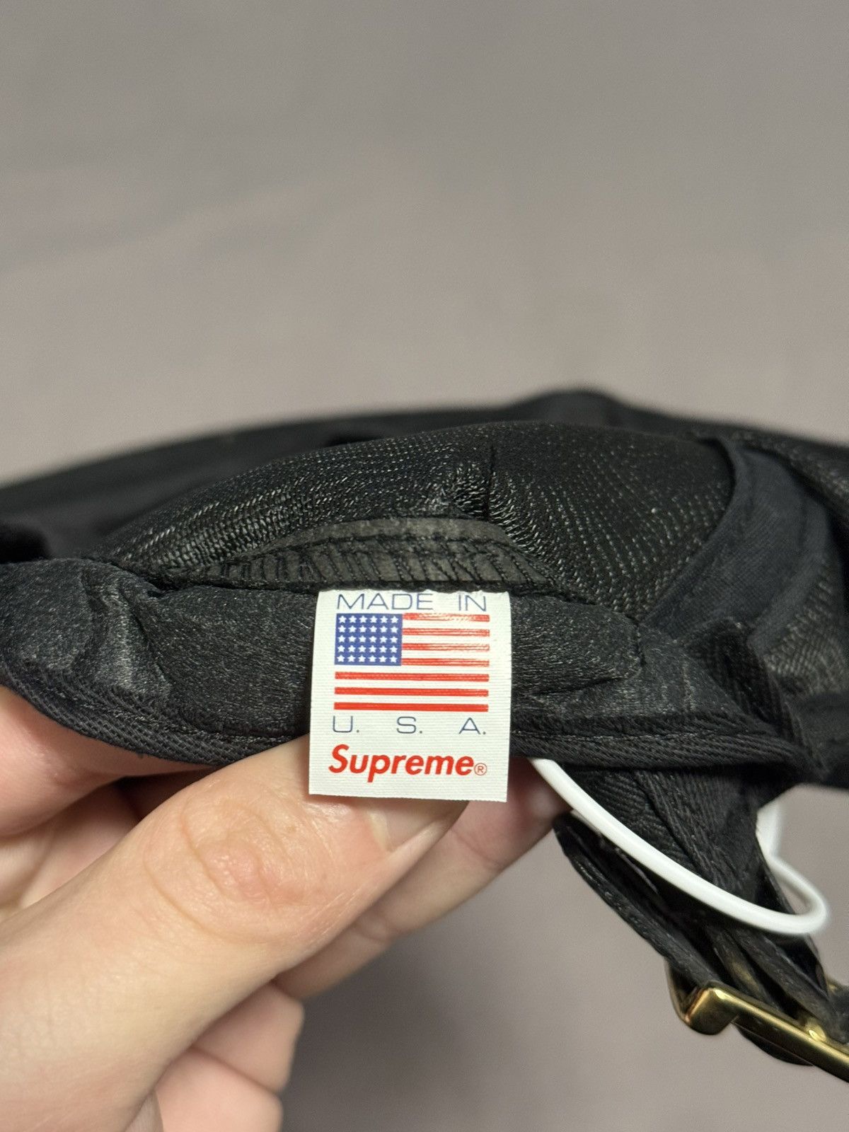 Supreme Supreme fw13 2013 Cord Croc Strap Camp Cap black Size ONE SIZE - 4 Thumbnail