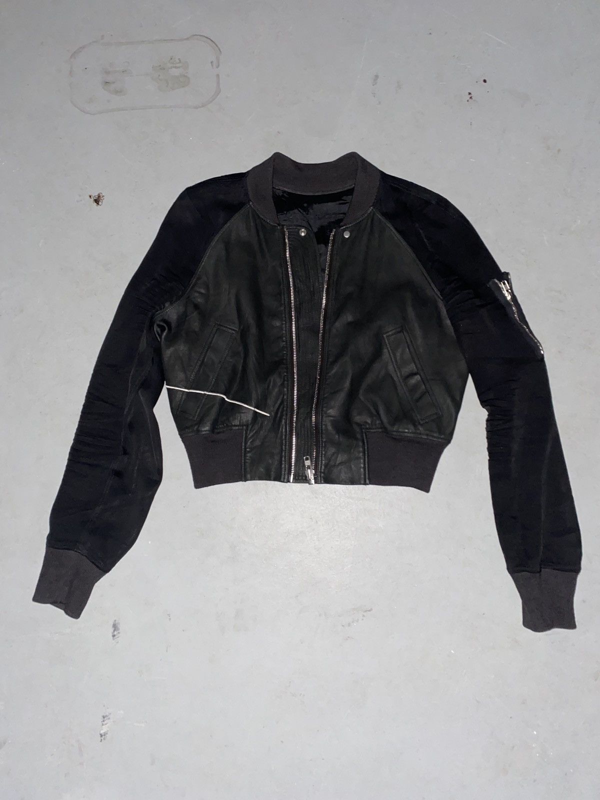 Rick Owens Rick Owens SS16 Cyclops Cropped Geometric Bomber Size US XS / EU 42 / 0 - 1 Thumbnail