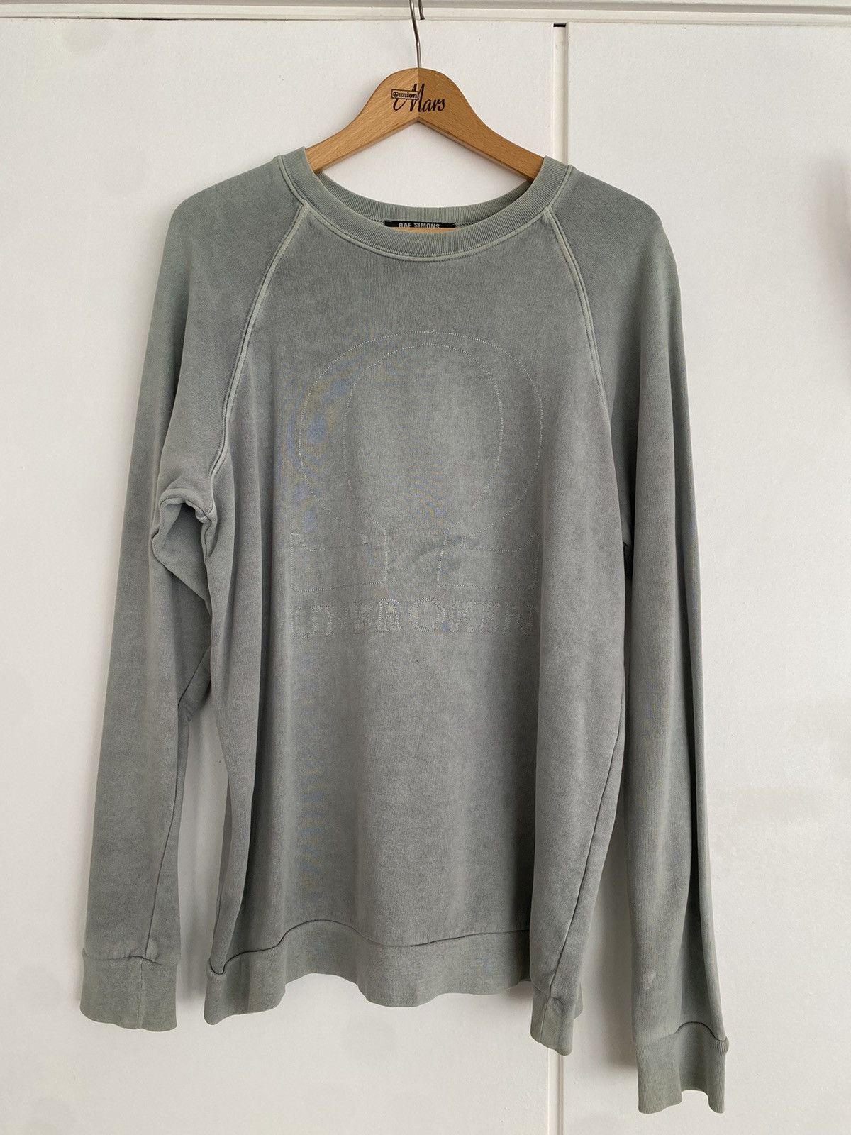 Raf Simons Blue grey, ‘Unbroken’ sweatshirt from spring summer 2004 Size US S / EU 44-46 / 1 - 3 Thumbnail