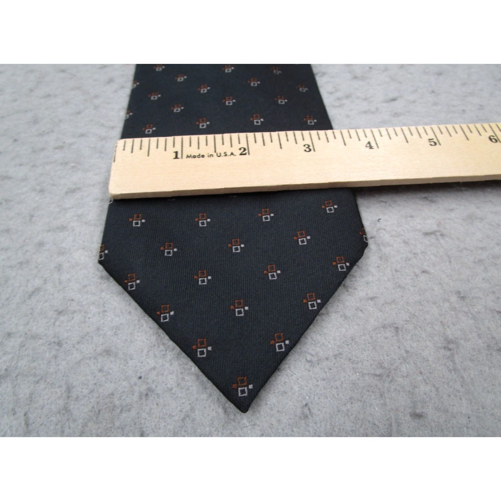 Vintage Barneys New York Neck Tie Mens One Size Blue Silk Abstract Geometric Made in Italy Size ONE SIZE - 3 Thumbnail
