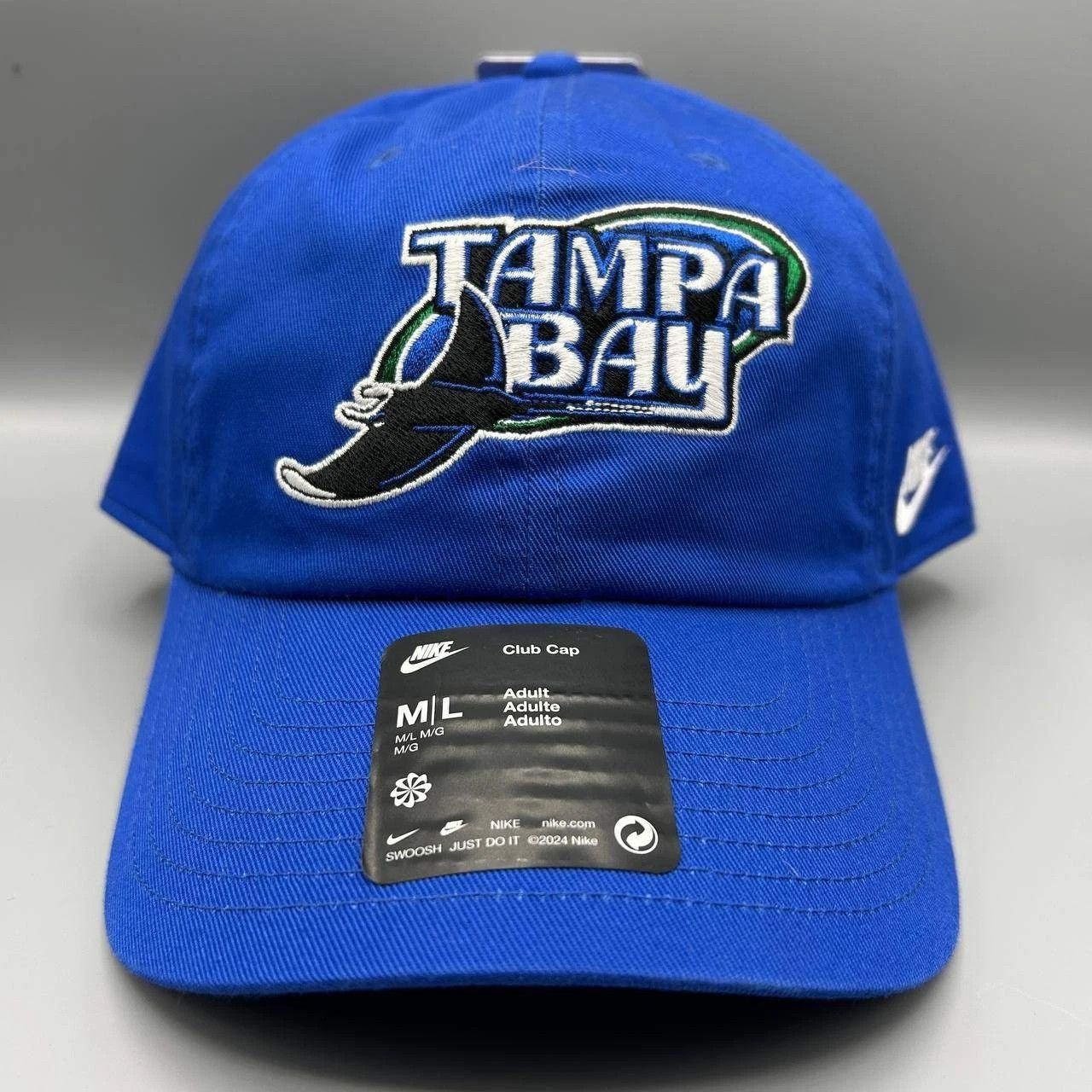 Nike Tampa Bay Devil Rays x Nike Club Hat M-L Strap Back Cotton Size ONE SIZE - 1 Thumbnail