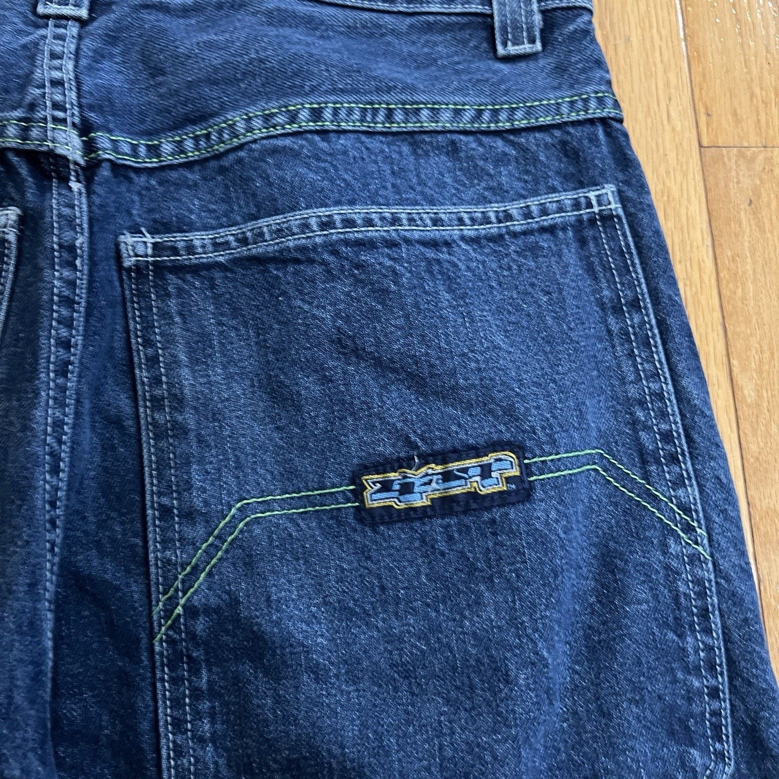 JNCO 90s USA made Vintage GAT Flare Baggy Denim Pants Rave Y2K Size US 34 / EU 50 - 13 Thumbnail