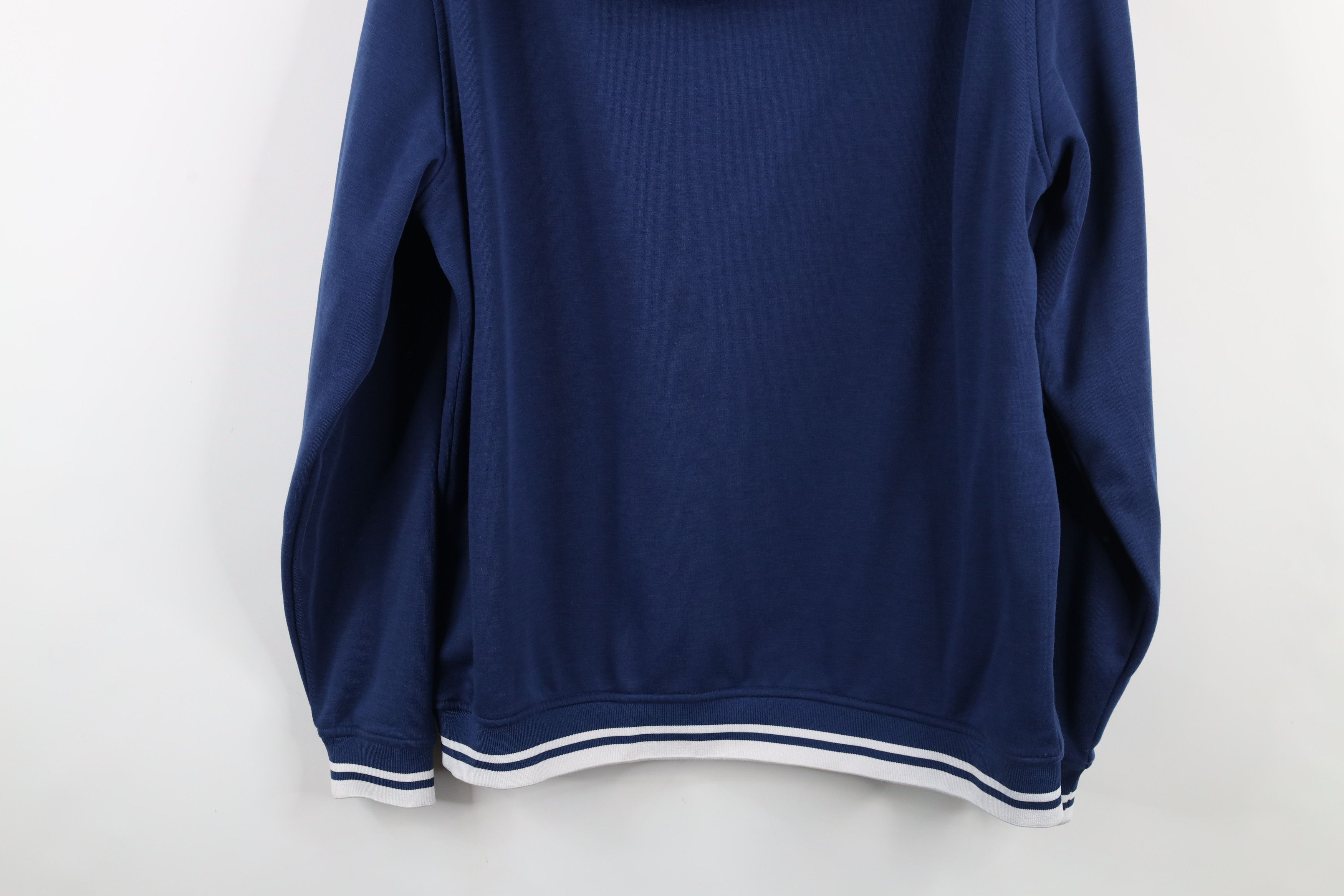 Footjoy × Vintage FootJoy Golf Soft Touch Henley Hoodie Sweatshirt Blue Size US L / EU 52-54 / 3 - 13 Thumbnail