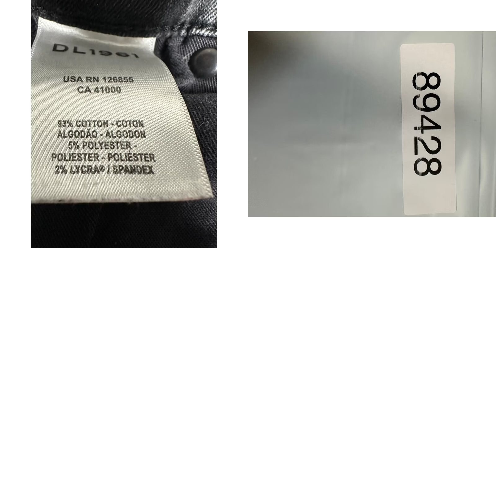 DL1961 DL1961 Cooper Tapered Mens Jeans 31X32 Charcoal Gray DL Performance Stretch Denim 5-Pocket Slim Fit Medium Rise Waist 31 Inseam 32 Inseam Size US 31 - 8 Thumbnail