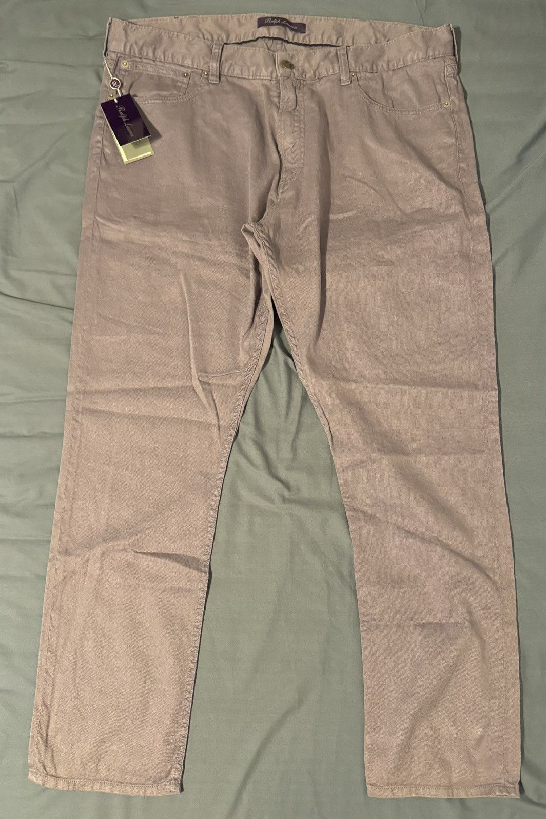 Ralph Lauren Purple Label Pink/Purple Denim Trouser