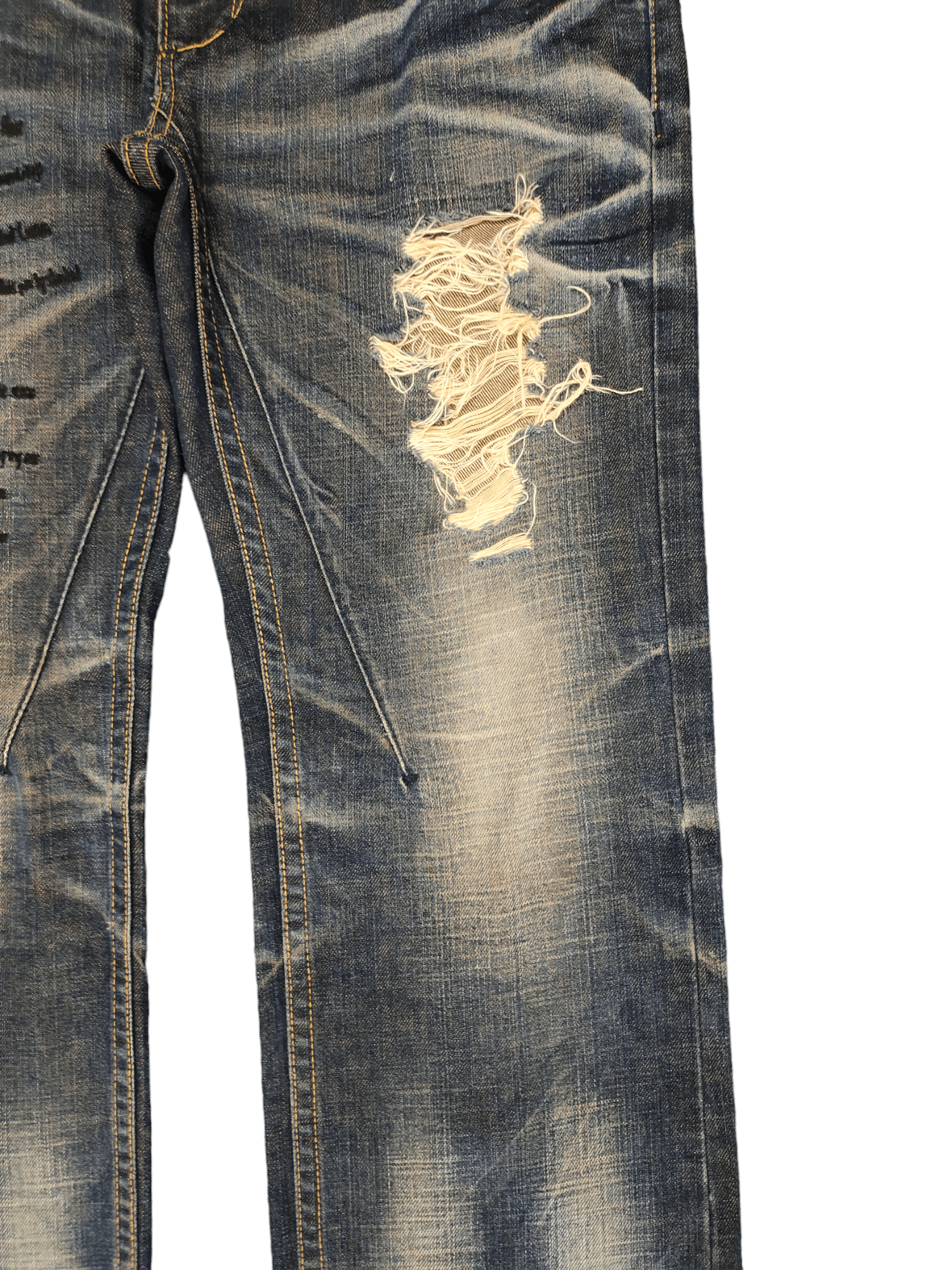 Tornado Mart Wide Leg Jeans Red Pepper Denim Rare Design Y2k Distress Size US 32 / EU 48 - 13 Thumbnail