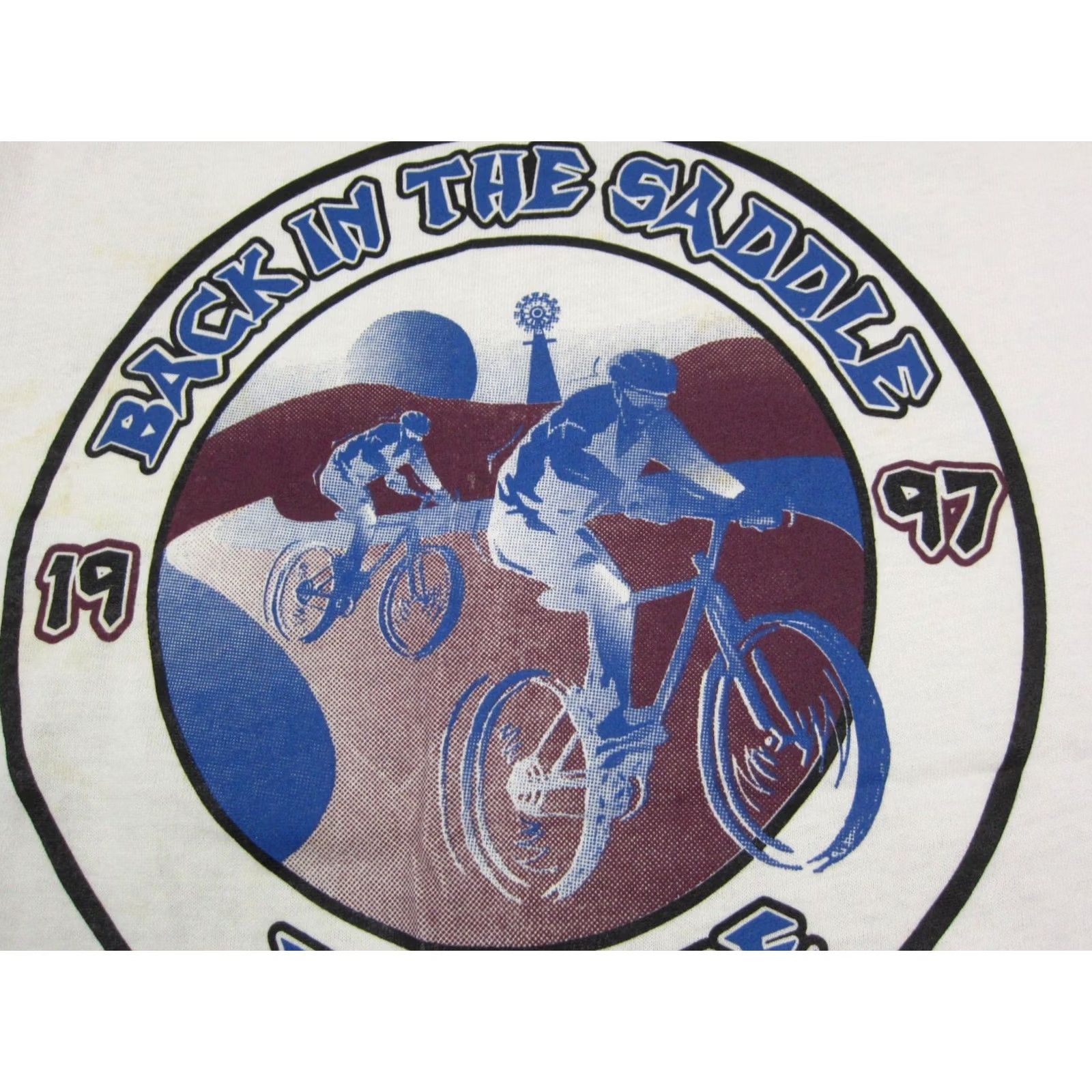 Fruit Of The Loom VINTAGE Fruit of the Loom Cycling Shirt Adult L White Tank Bike Ride 90s Logo Mens Size US L / EU 52-54 / 3 - 3 Thumbnail