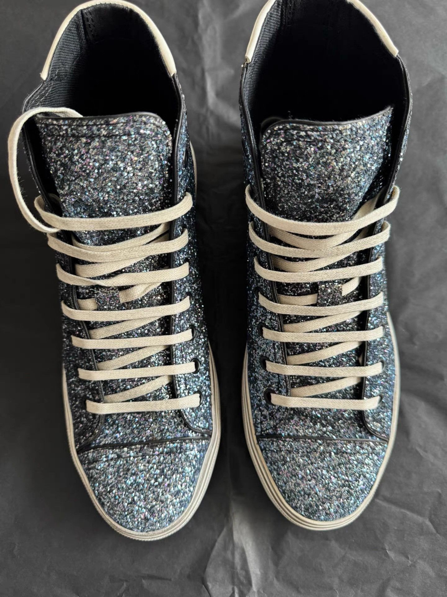 Saint Laurent Paris Saint Laurent Glitter Sneakers K33 Size US 7 / EU 40 - 7 Thumbnail