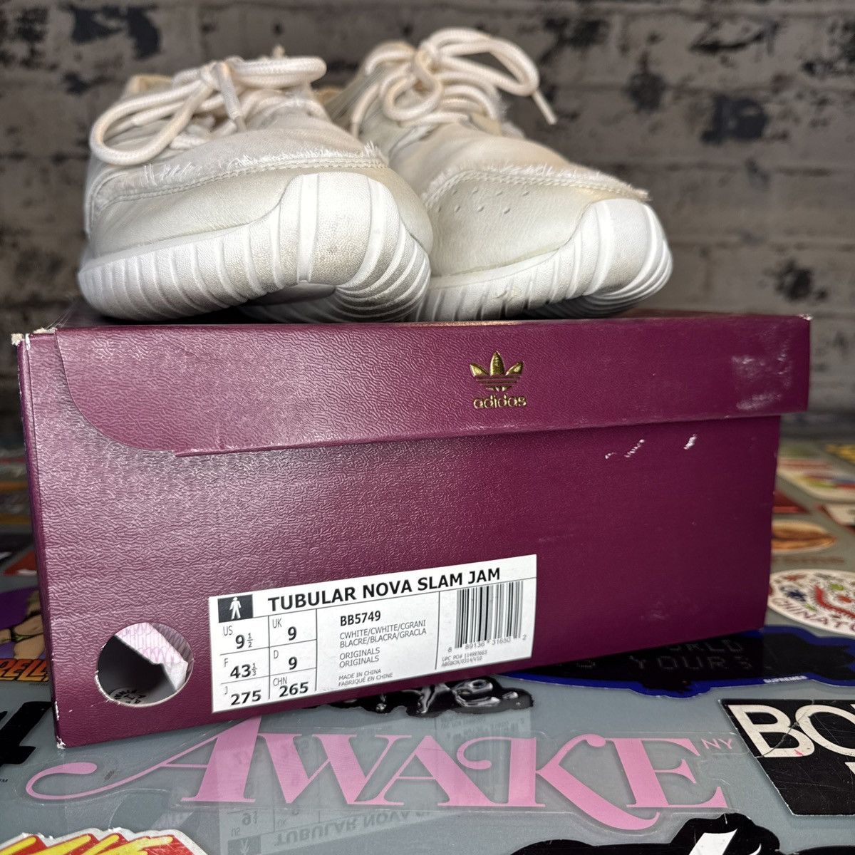 Adidas × Slam Jam Adidas Tubular Nova Slam Jam World Tour Size 9.5 White Size US 9.5 / EU 42-43 - 7 Thumbnail