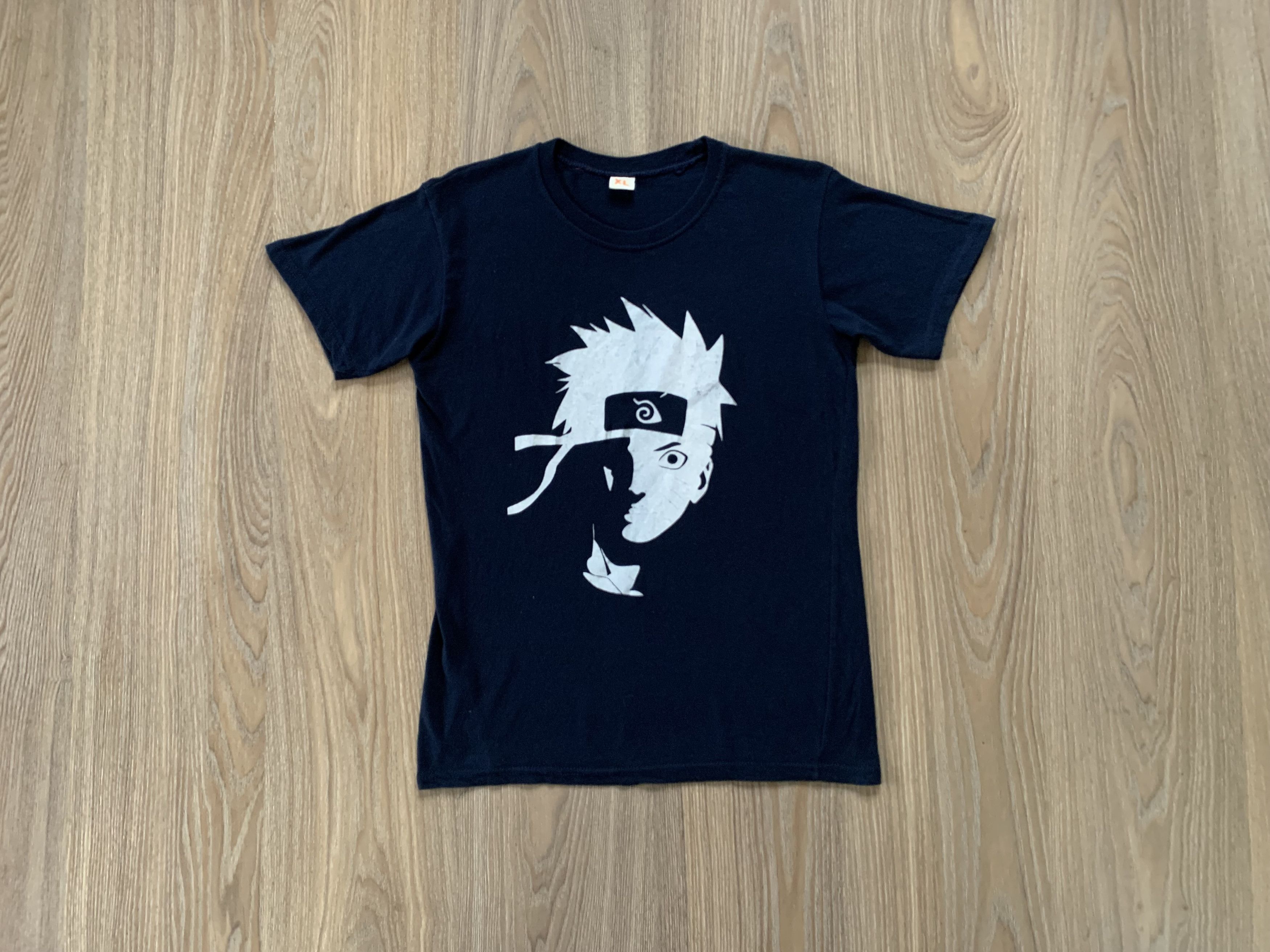 Anime × Japanese Brand × Vintage Rare Anime Naruto Uzumaki Big Print T Shirt Size US XL / EU 56 / 4 - 2 Thumbnail