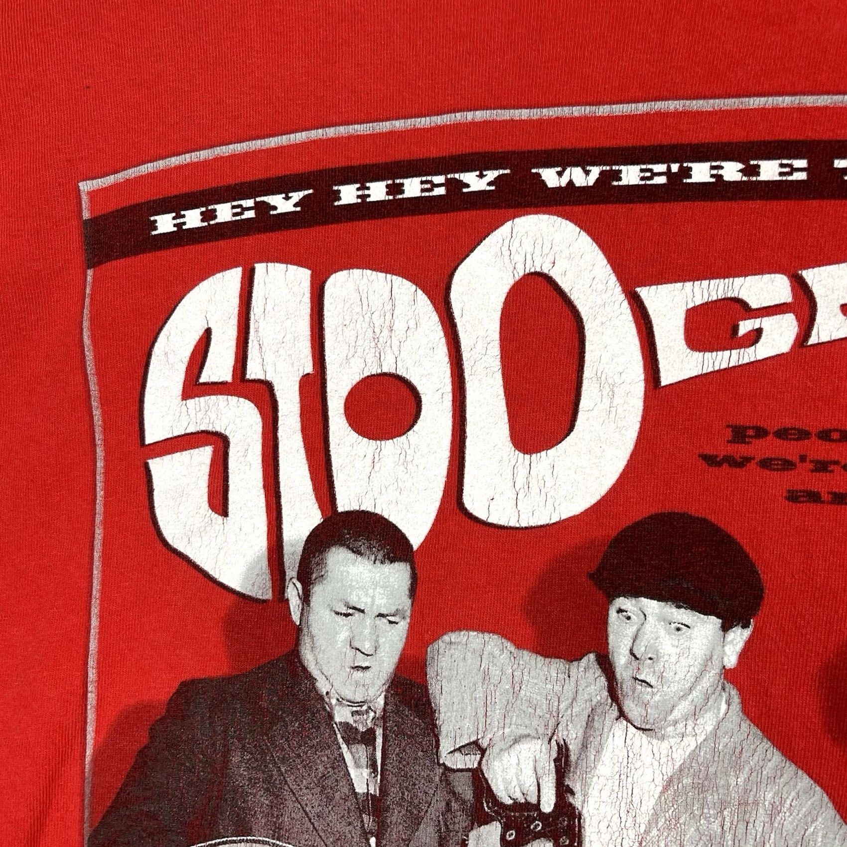 Vintage VINTAGE Three Stooges Shirt Mens XL Red Cotton T-Shirt Movie Comedy 2000s Size US XL / EU 56 / 4 - 5 Thumbnail