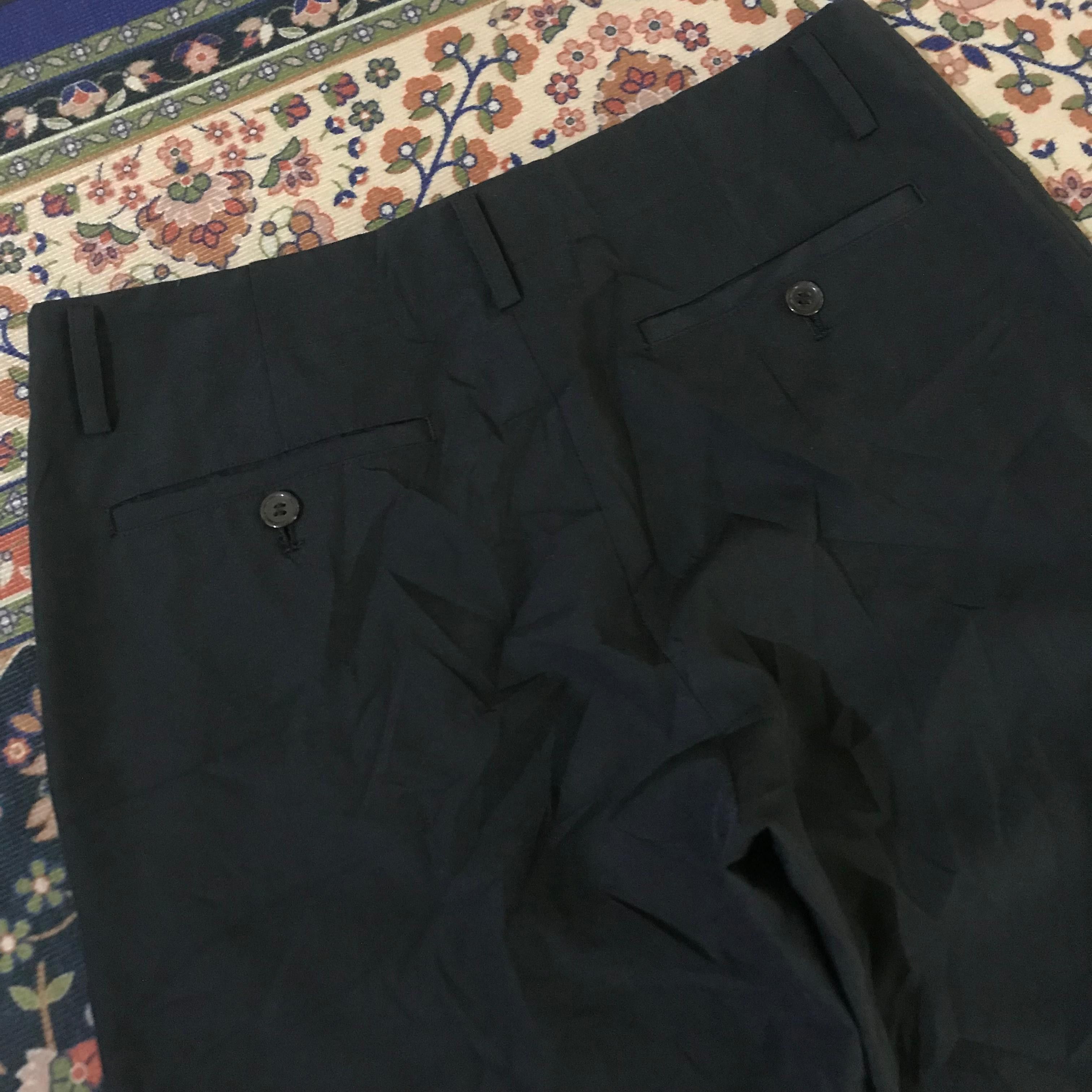 Junya Watanabe Junya watanabe wide leg wool trousers pants Size US 31 - 4 Thumbnail