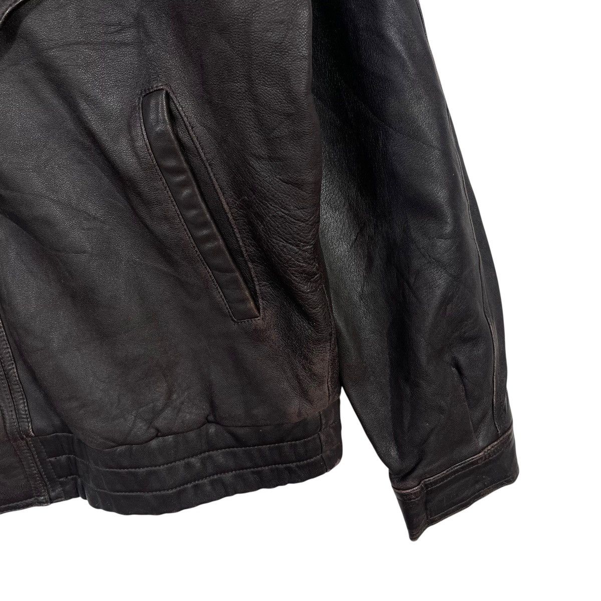 Vintage Vintage Candy Genuine Leather Bomber Jacket Black Quilted Size US L / EU 52-54 / 3 - 5 Thumbnail
