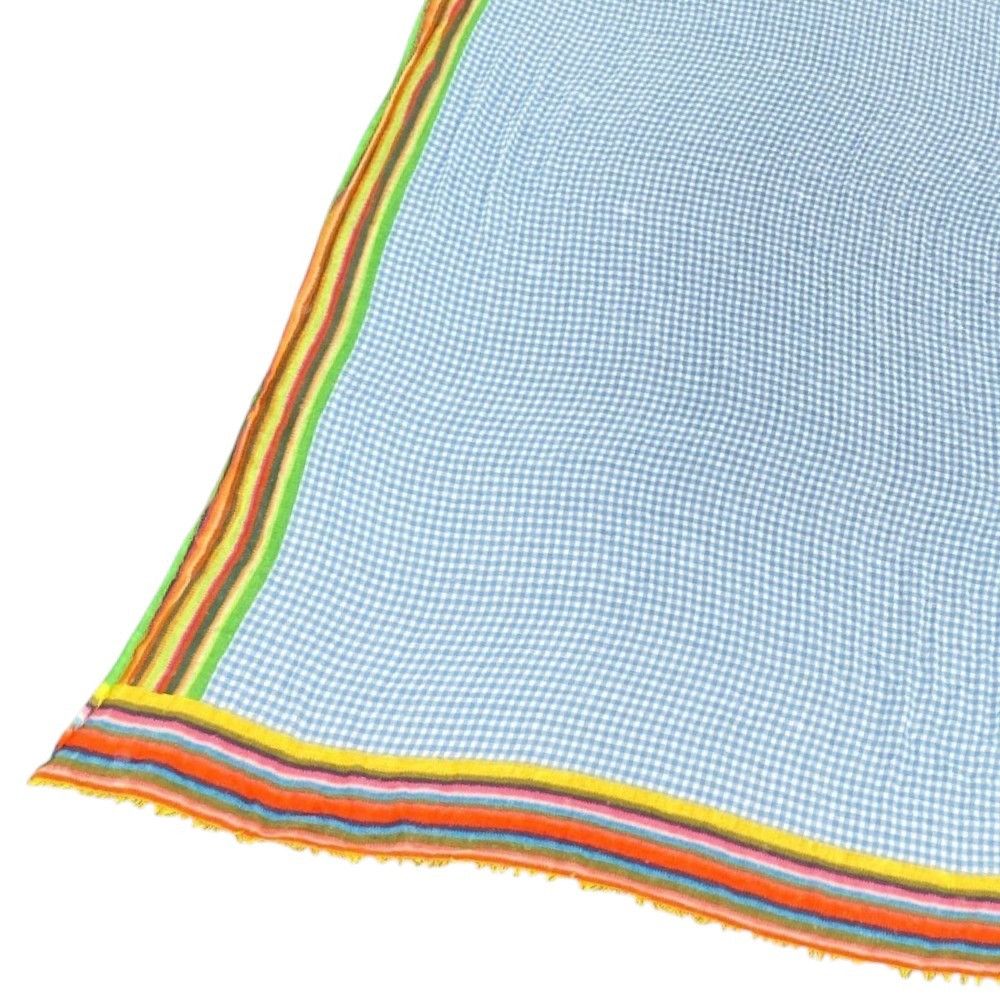 Other Other Faliero Sarti Large Check Stole Others Shawl DUTY FREE for USA Size ONE SIZE - 1 Thumbnail