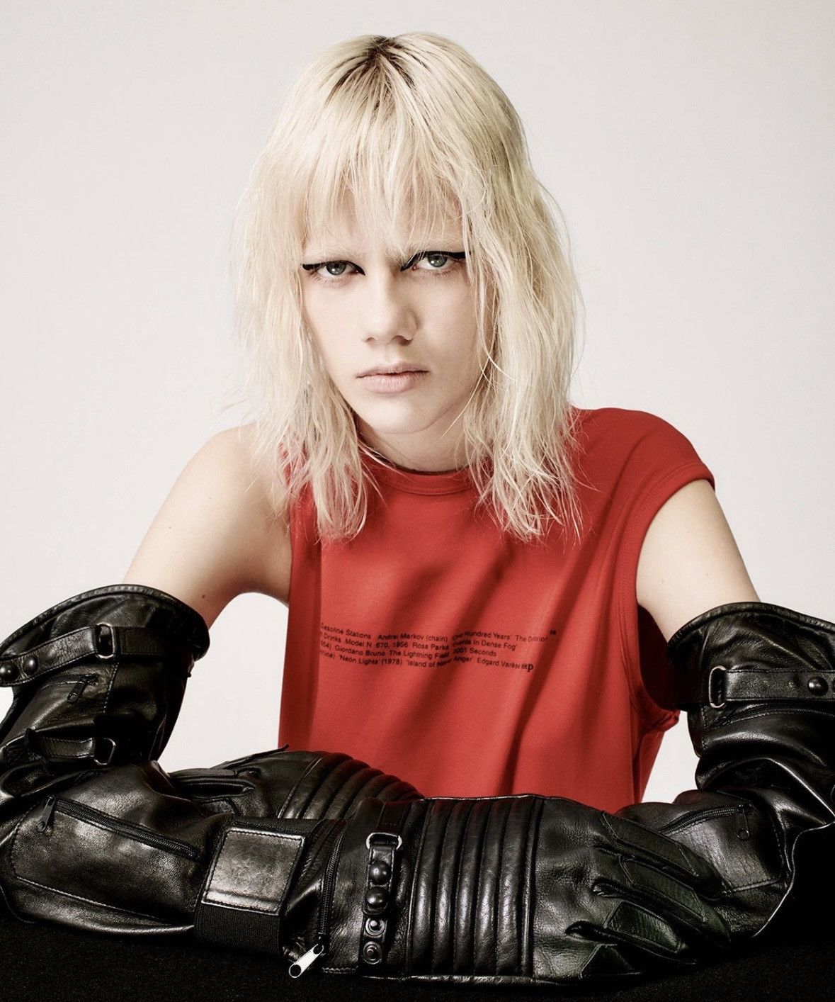 Raf Simons A/W 2007 Long Leather Biker Gloves Size ONE SIZE - 12 Thumbnail