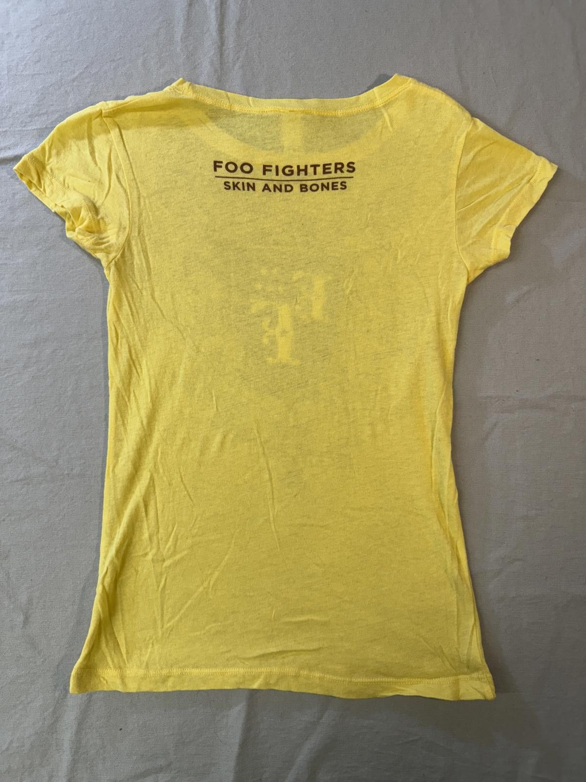 Next Level Apparel Foo Fighters Live Acoustic T-shirt Juniors Skin and Bones S Size S / US 4 / IT 40 - 2 Thumbnail