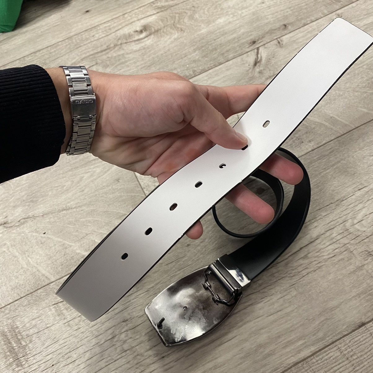 20471120 SEXY GIRL DIAMONDS Y2K LEATHER METAL BELT Size ONE SIZE - 5 Thumbnail