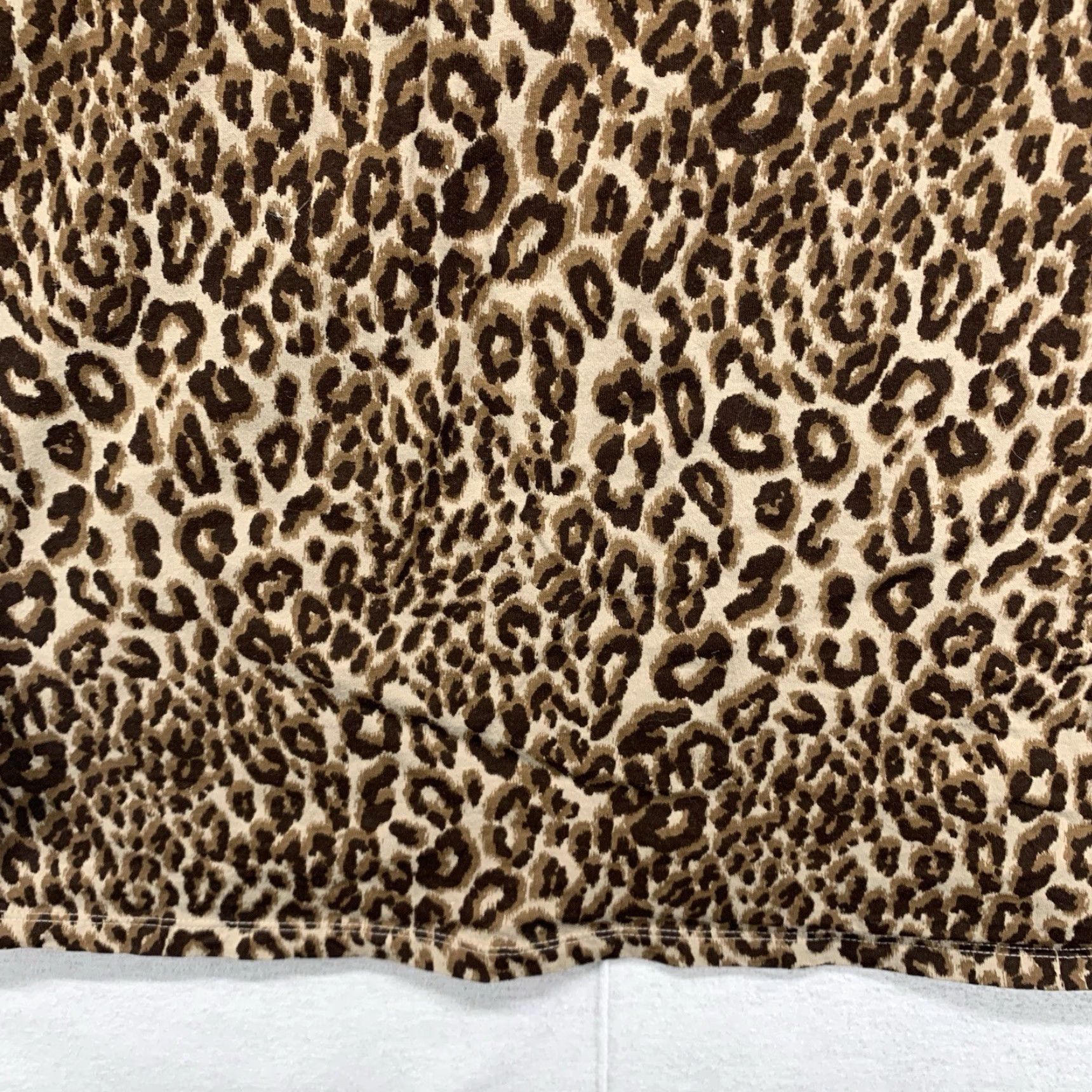 Vintage VINTAGE Just My Size Women’s Plus Size 3X T-Shirt All Over Animal Print Long Sleeve Casual Party Cotton Knit Size XXL / US 16-18 / IT 52-54 - 5 Thumbnail