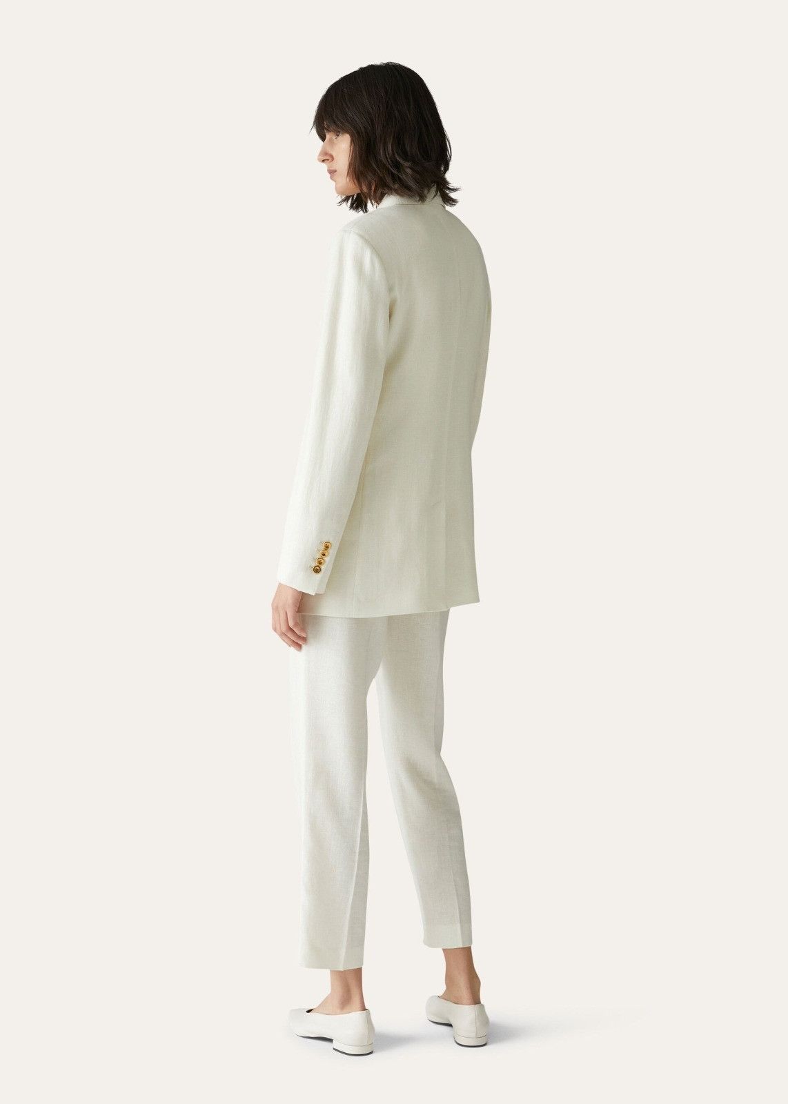 Loro Piana o1srvl11e1125 FAN2258 Jamilla Jacket in White Size S / US 4 / IT 40 - 4 Thumbnail