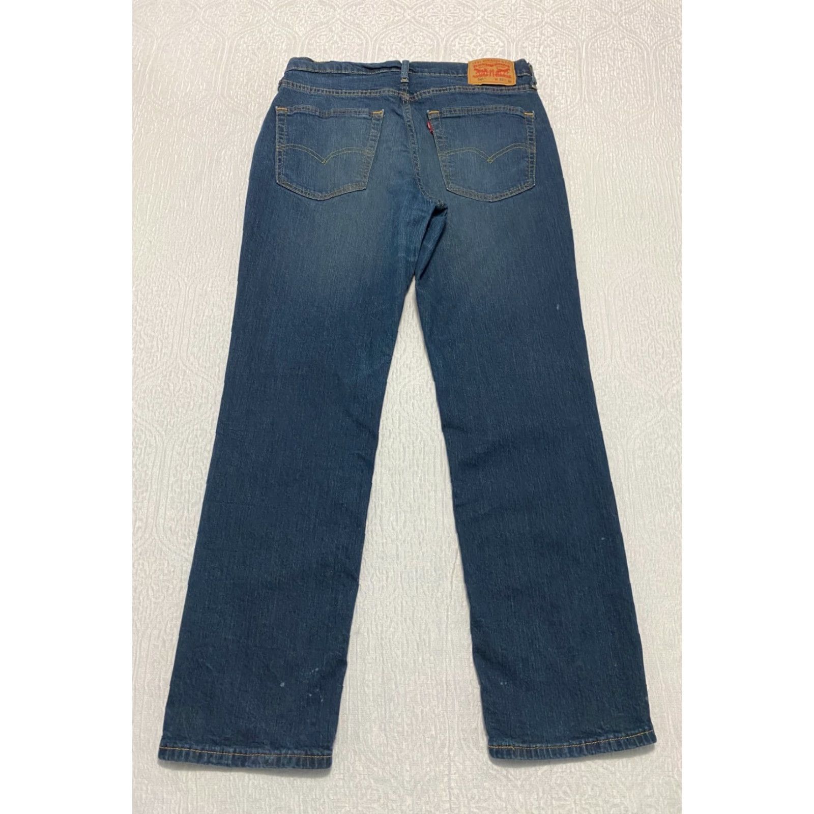 Levi's Levi's 541 Athletic Taper Jeans Men Blue 32x32 Stretch Denim Whiskers USA 5-Pocket Regular Jeans Mens Size US 32 / EU 48 - 4 Thumbnail