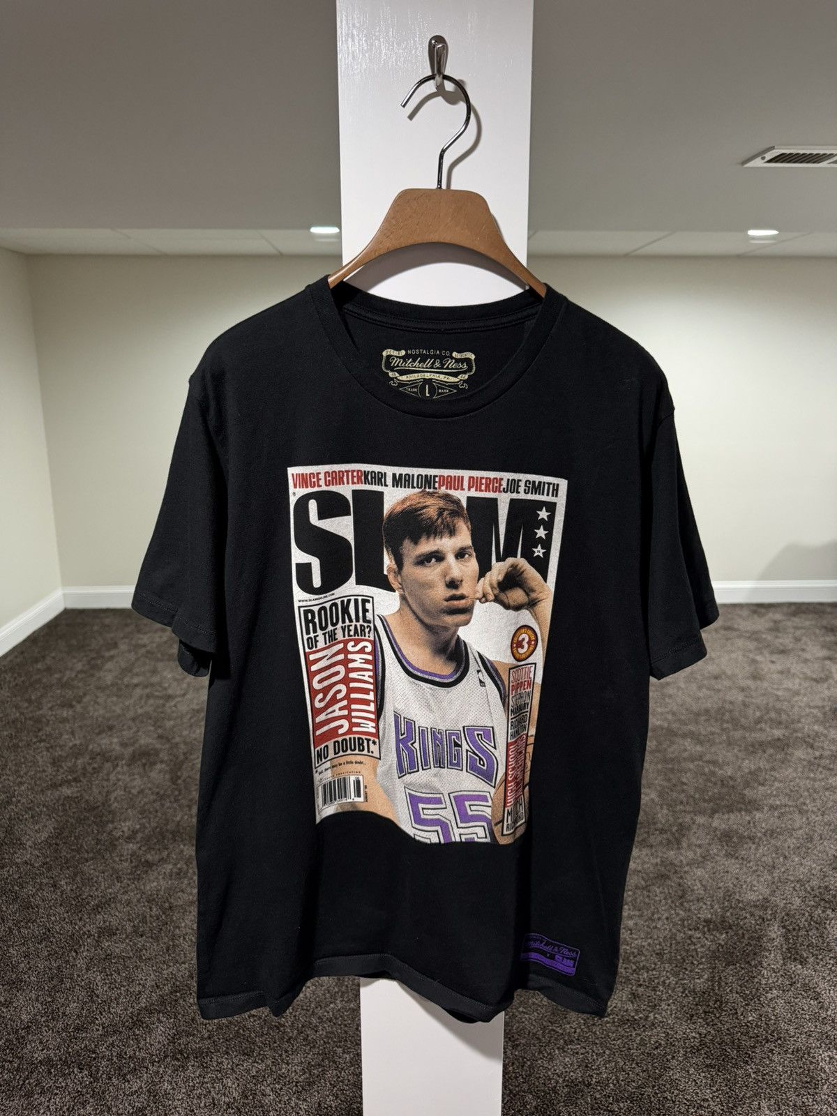 Mitchell & Ness Mitchell & Ness Jason Williams Sacramento Kings SLAM Black T Size US L / EU 52-54 / 3 - 1 Thumbnail