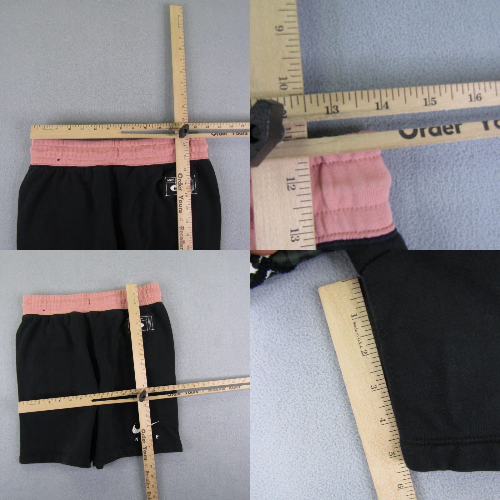Nike Nike Shorts Womens Small Black Pink Camo French Terry Sweats Joggers Athletic Size 28" / US 6 / IT 42 - 8 Thumbnail