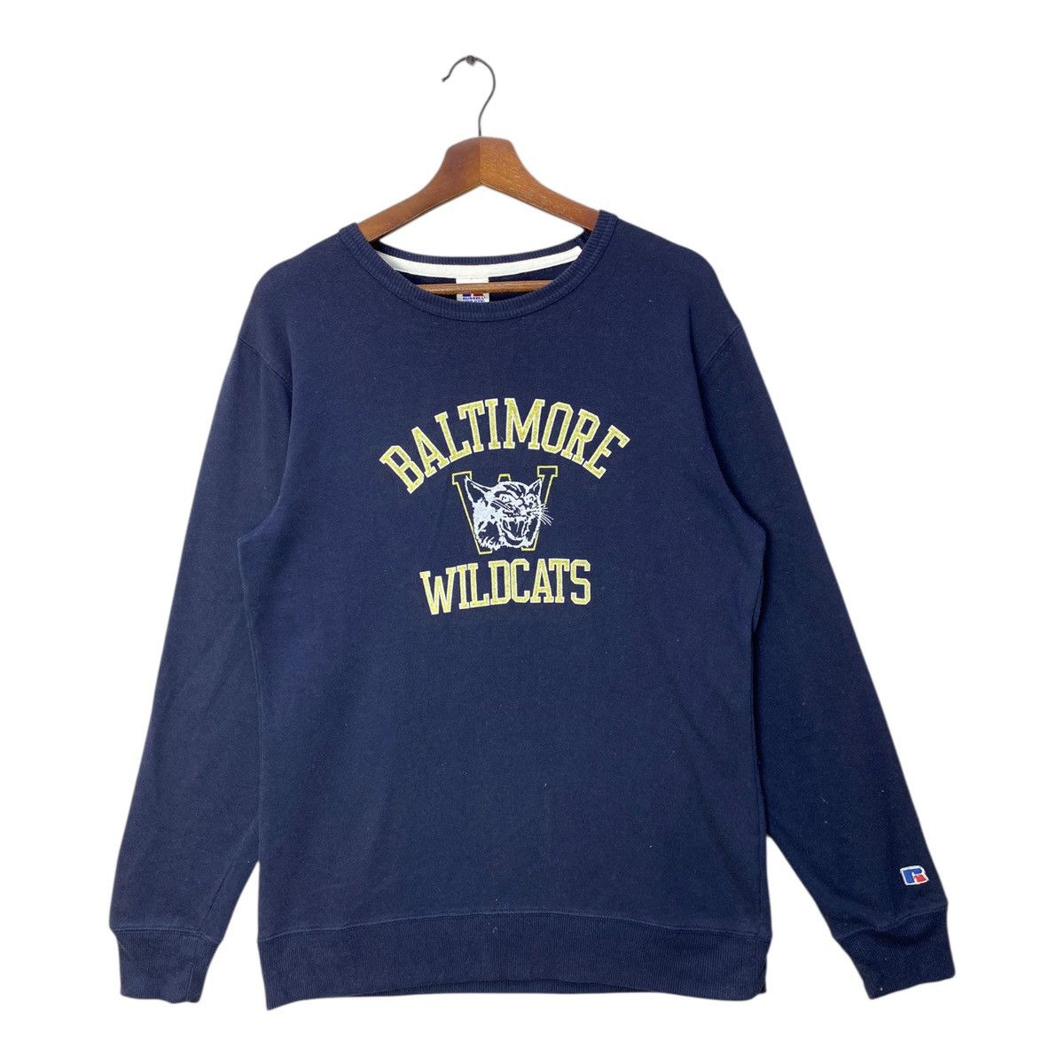 Russell Athletic Vintage 90s Baltimore Wildcats Sweatshirt Light Cotton Size US L / EU 52-54 / 3 - 1 Thumbnail