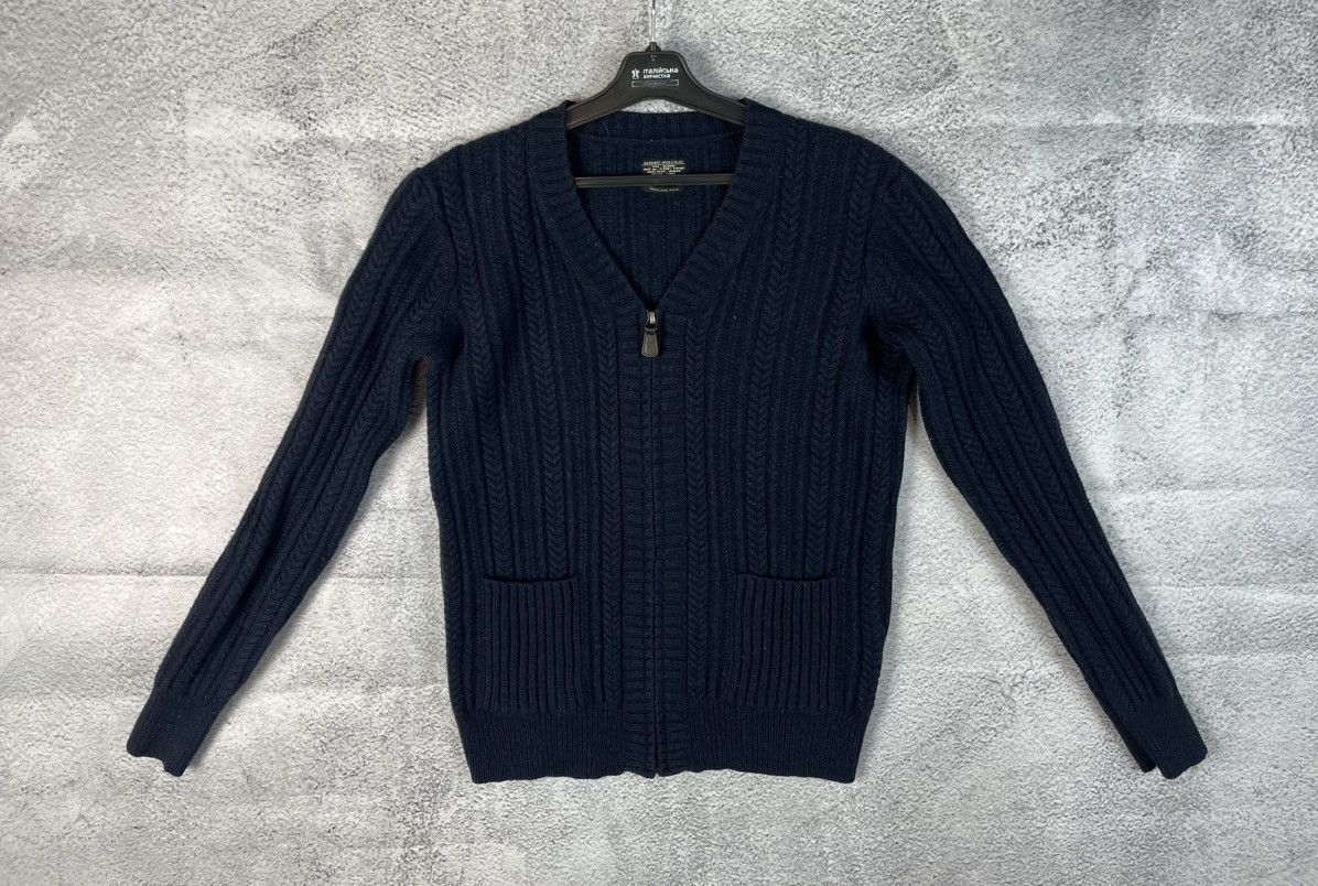 20471120 × Allsaints All saints Shetland zip wool cardigan Size US M / EU 48-50 / 2 - 2 Thumbnail