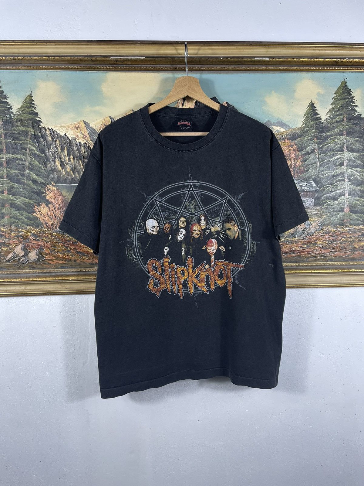 Band Tees × Slipknot × Vintage Slipknot Vintage Retro 90s Metal Rock T Shirt Tee Size US L / EU 52-54 / 3 - 1 Thumbnail