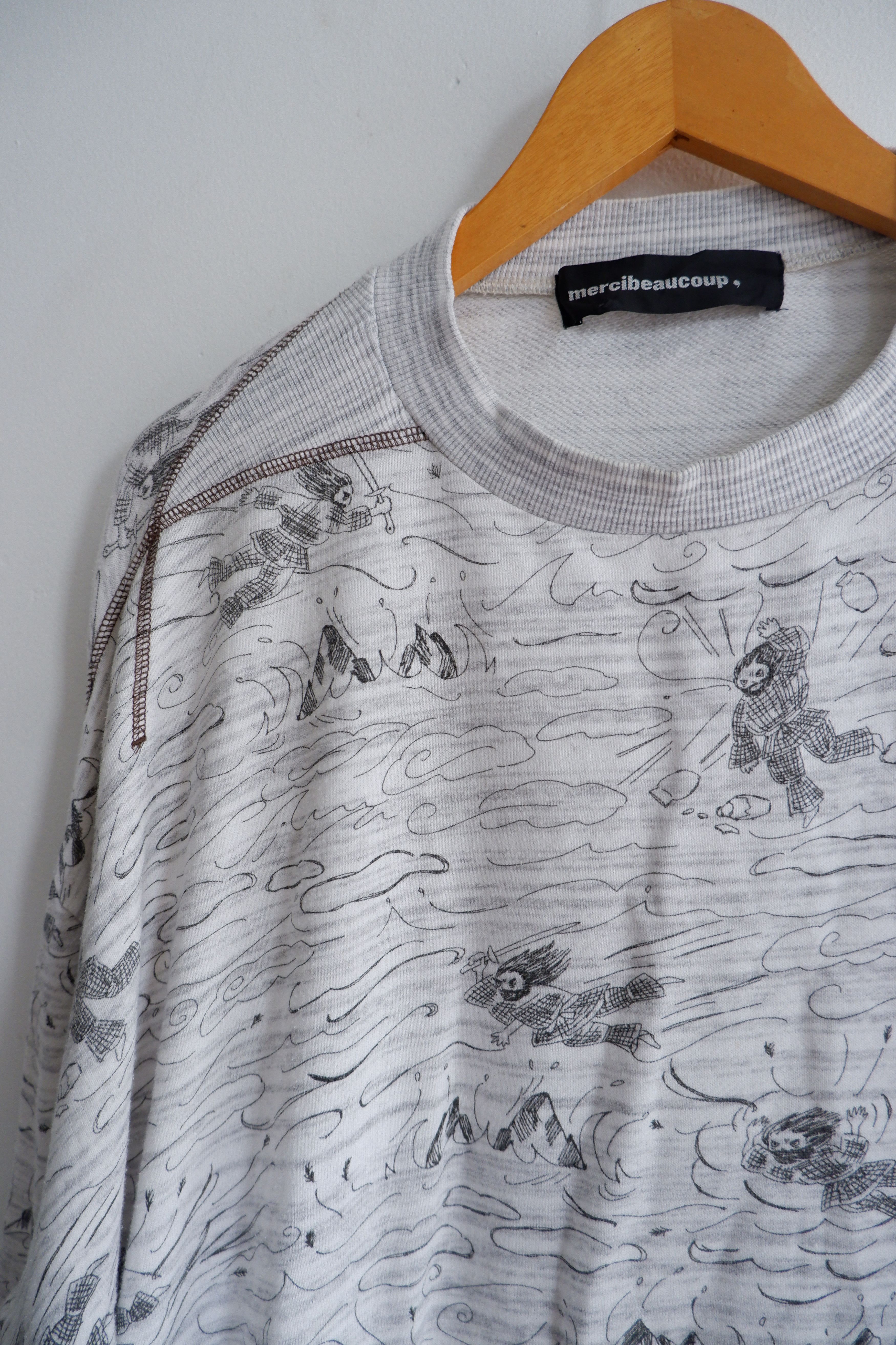 Japanese Brand Vintage Mercibeaucoup Stech Boxy Fit Sweaters Size US M / EU 48-50 / 2 - 5 Thumbnail