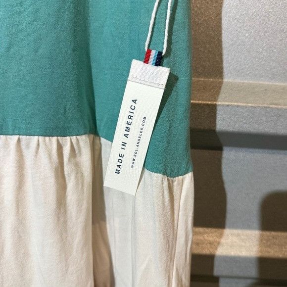 Sol Angeles NWT Sol Angeles Teal and Rust Tiered Mini Dress M Size M / US 6-8 / IT 42-44 - 6 Thumbnail