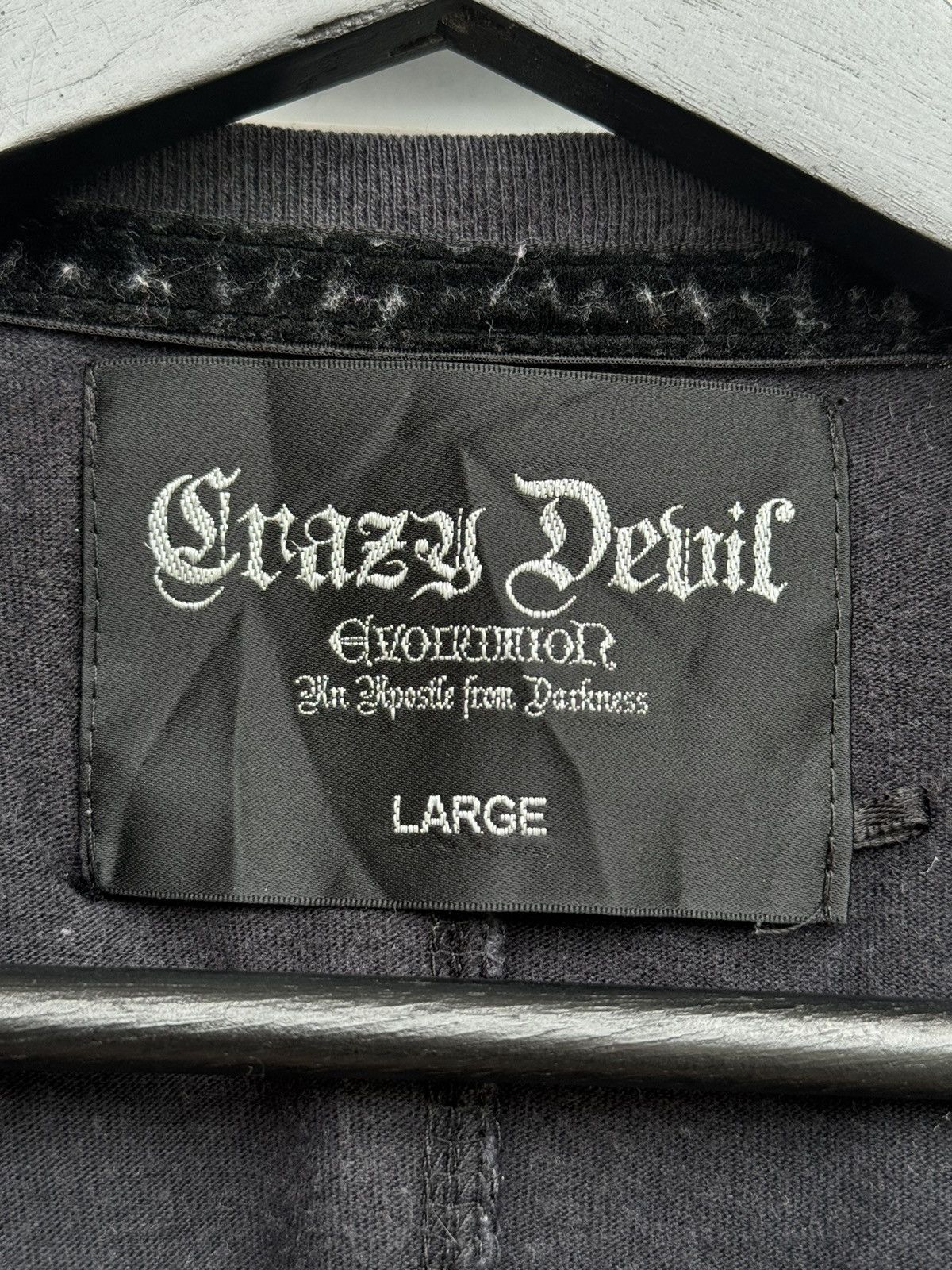 Japanese Brand Punk! Crazy Devil Skulls Punk Poem Riot Longsleeves Size US L / EU 52-54 / 3 - 4 Thumbnail