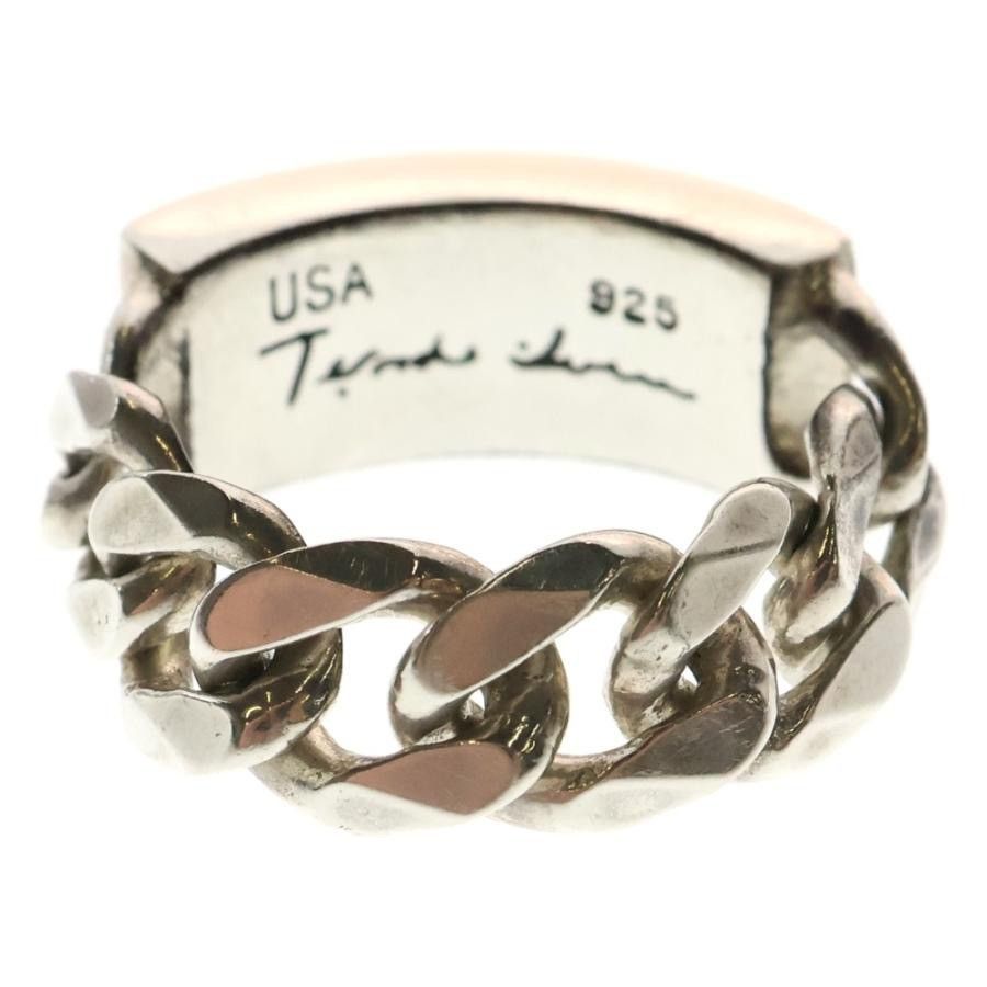 Tenderloin TENDERLOIN T-I.D.RING ID Ring with Chain, Silver 23 Size ONE SIZE - 2 Thumbnail