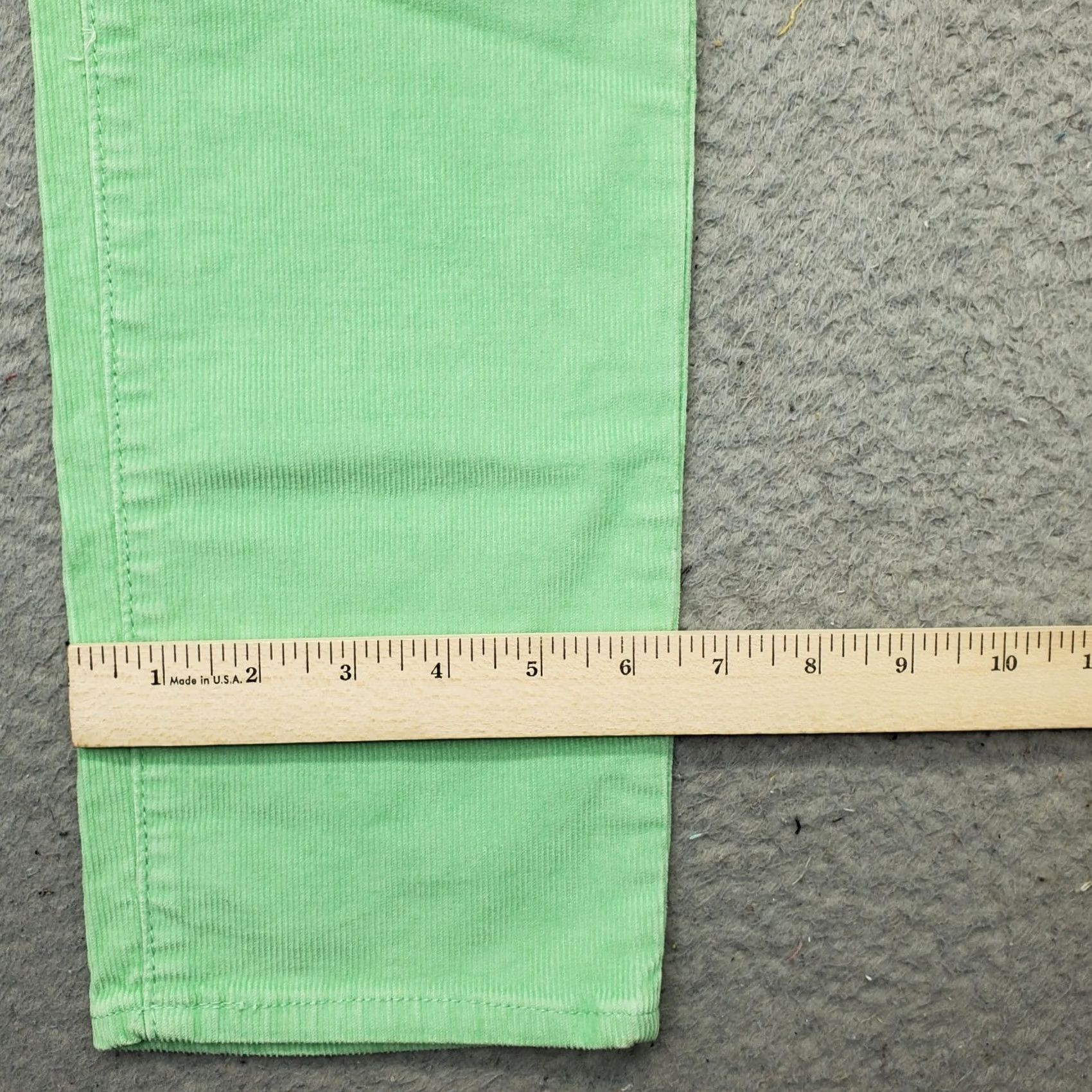 Gap Gap Womens Corduroy Pants 6 Green Flat Front 29.25" Inseam Skinny Leg Casual Streetwear Chino NWT Womens Size 6 Gap Pants Green Corduroy Jackets? Size 28" / US 6 / IT 42 - 5 Thumbnail