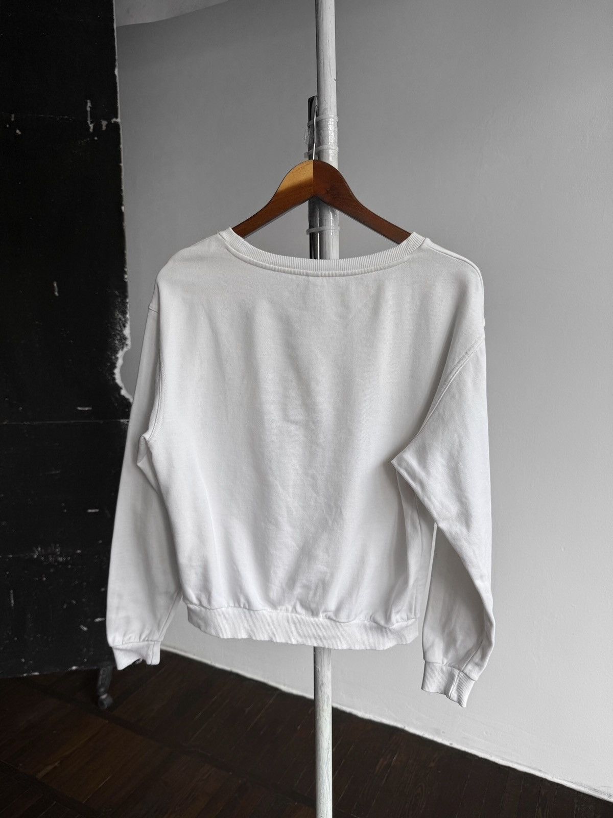 Moschino Moschino Underbear Womens White Sweatshirt Big Print Casual Size M / US 6-8 / IT 42-44 - 4 Thumbnail