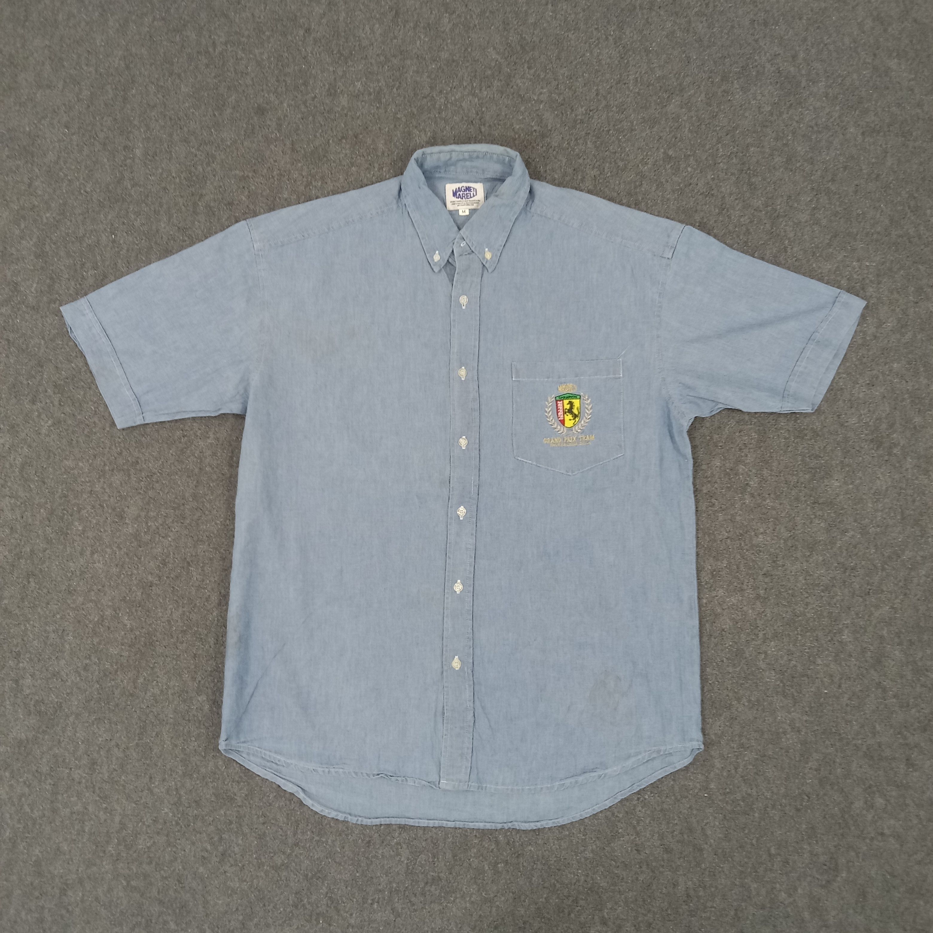 Ferrari × Vintage Ferrari Magneti Marelli Racing F1 Shirt Button Up Size US XL / EU 56 / 4 - 1 Thumbnail