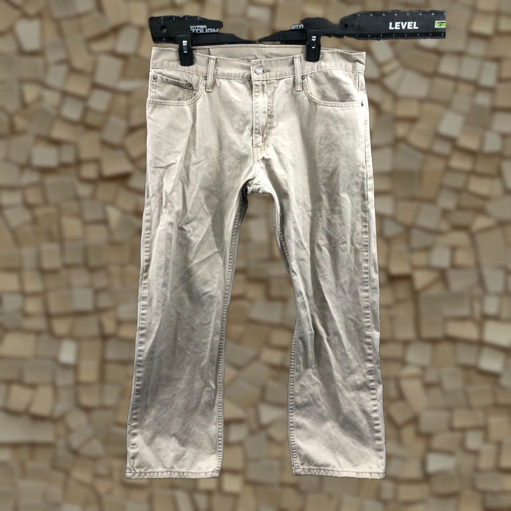 Levi's Levi's 514 Straight Jeans Mens 36x30 Regular Beige Medium Wash Waist 36 Inseam 30 Denim Size US 36 / EU 52 - 1 Thumbnail