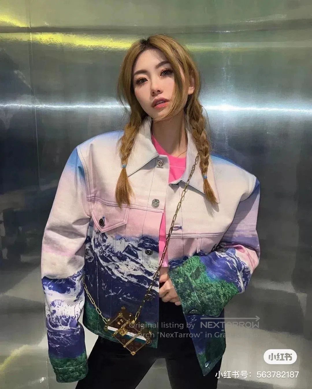 Louis Vuitton LV Snow Mountain Print Denim Jacket. Size US S / EU 44-46 / 1 - 6 Thumbnail