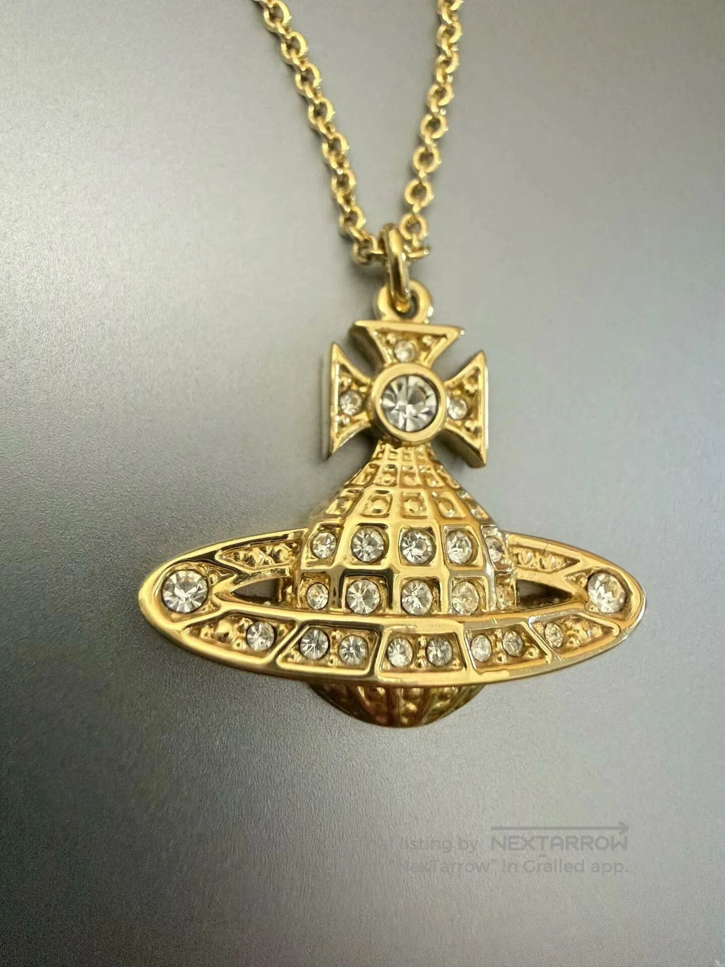 Vivienne Westwood Vivienne Westwood Saturn Necklace. Size ONE SIZE - 1 Thumbnail