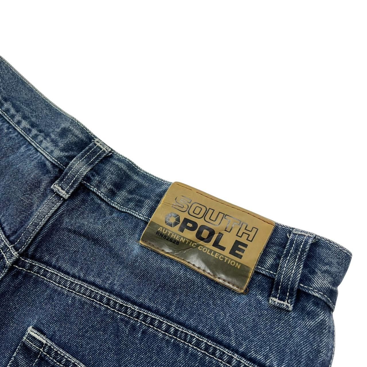 Southpole Vintage Southpole Denim Embroidered Shorts / Jorts Waist 36 Size US 36 / EU 52 - 4 Thumbnail