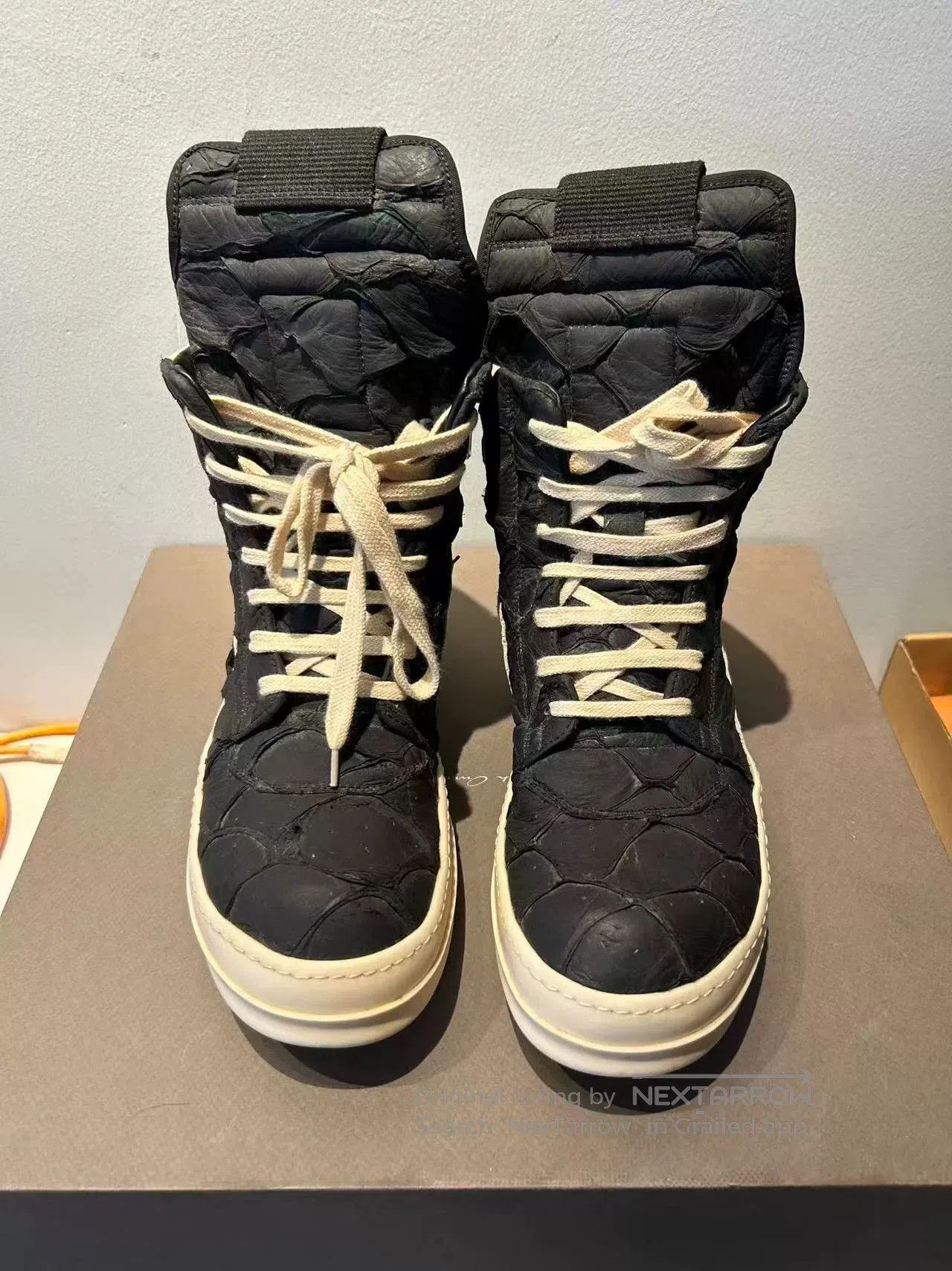 Rick Owens Rick Owens Unique Fish Skin Sneakers. Size US 6 / EU 39 - 3 Thumbnail