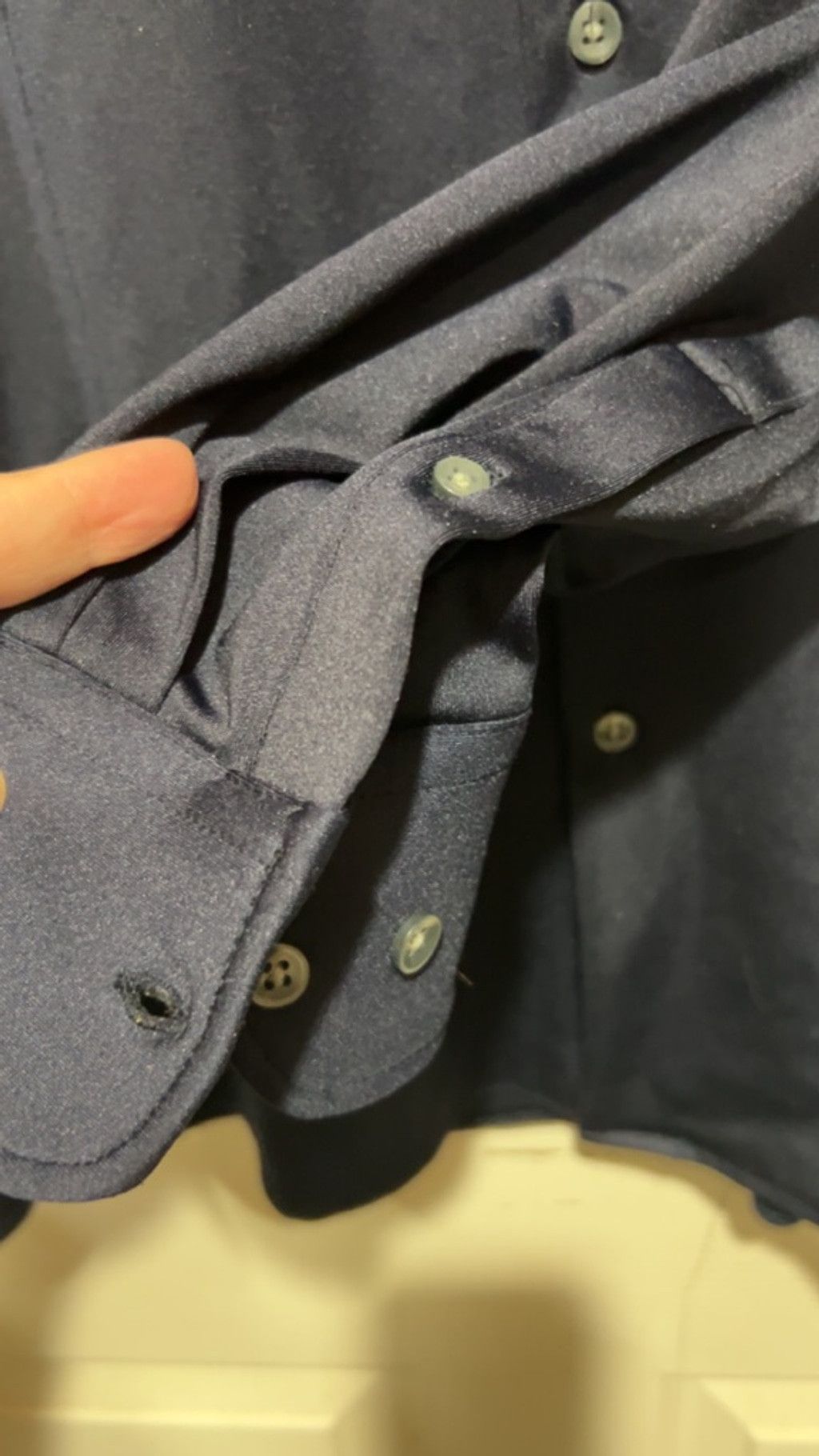 Other Men's Marc Asher Navy Dress Shirt M Size 52S - 5 Thumbnail