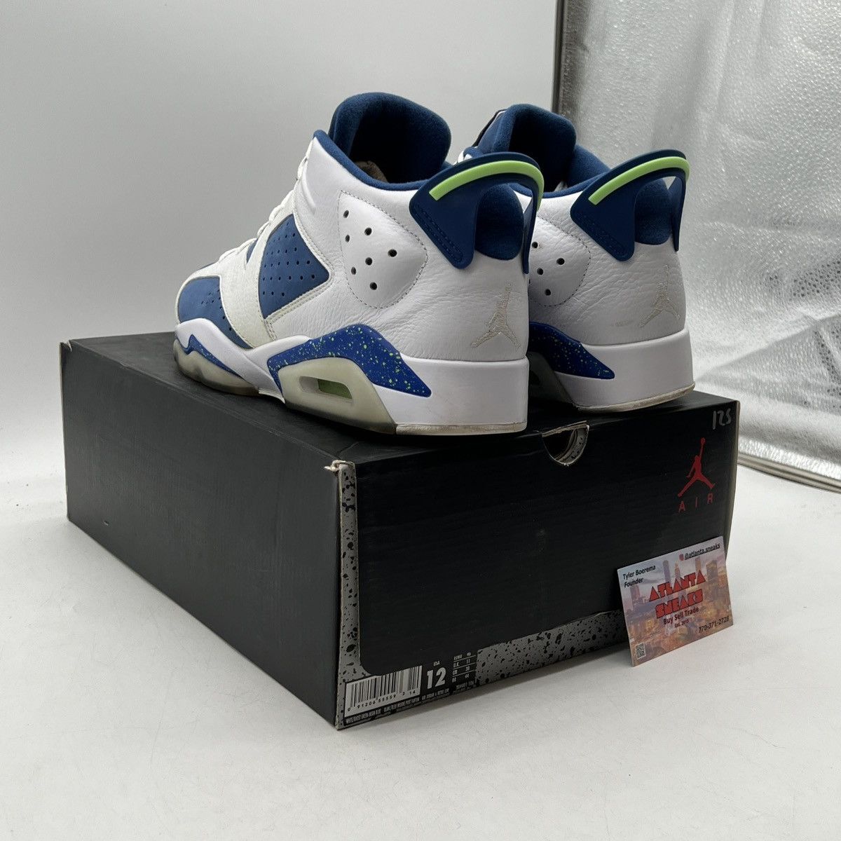 Jordan Brand Air Jordan 6 low ghost green Size US 12 / EU 45 - 4 Thumbnail