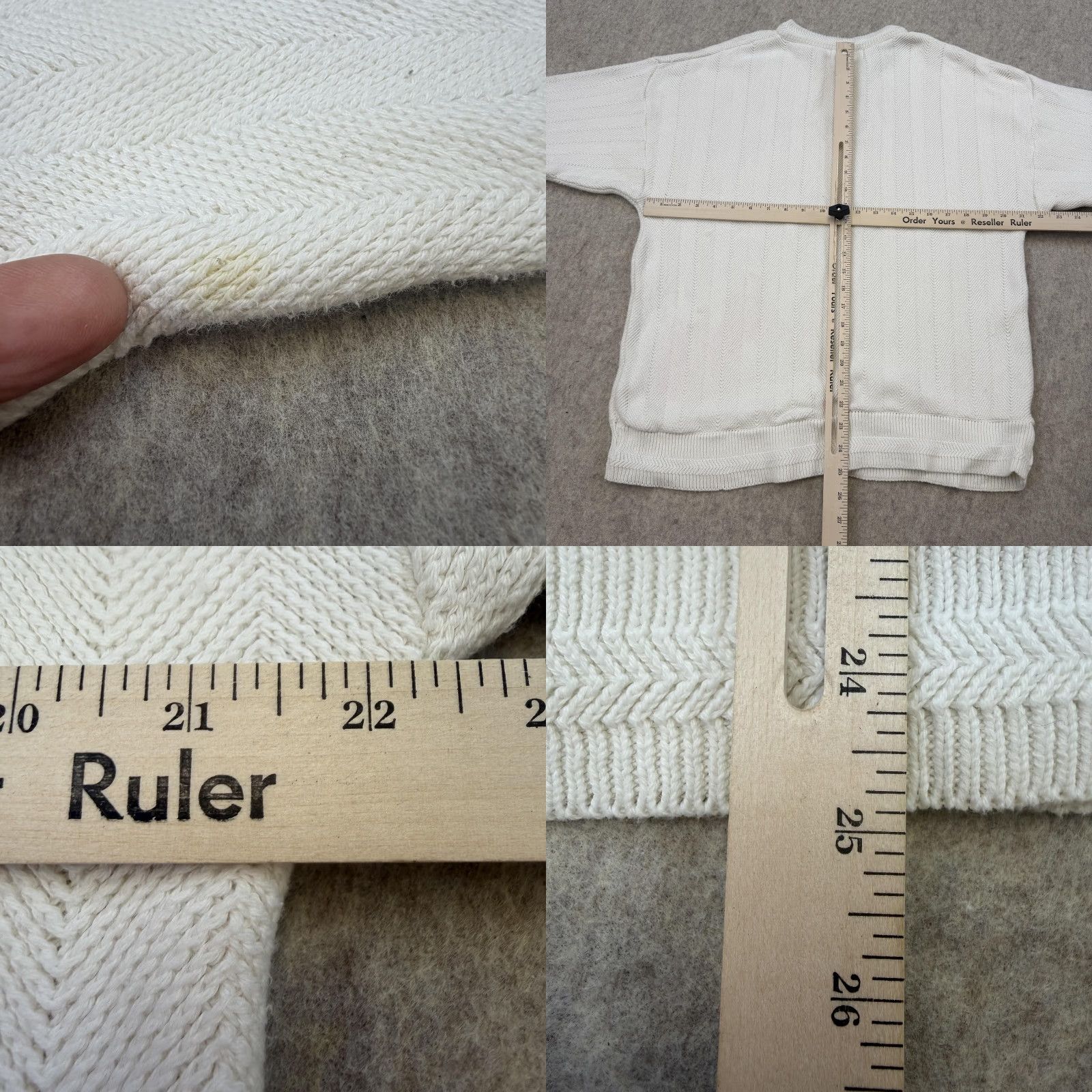 Chaps VINTAGE Chaps Ralph Lauren Sweater Mens XL White Cotton Knit Crest USA 90s Size US XL / EU 56 / 4 - 8 Thumbnail